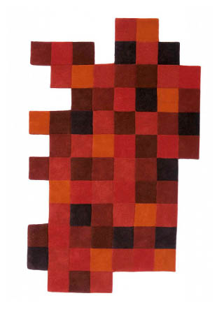 Nanimarquina Dolez Handwoven Wool Rug - Modern Geometric Design for Living Room, Bedroom & Office Decor