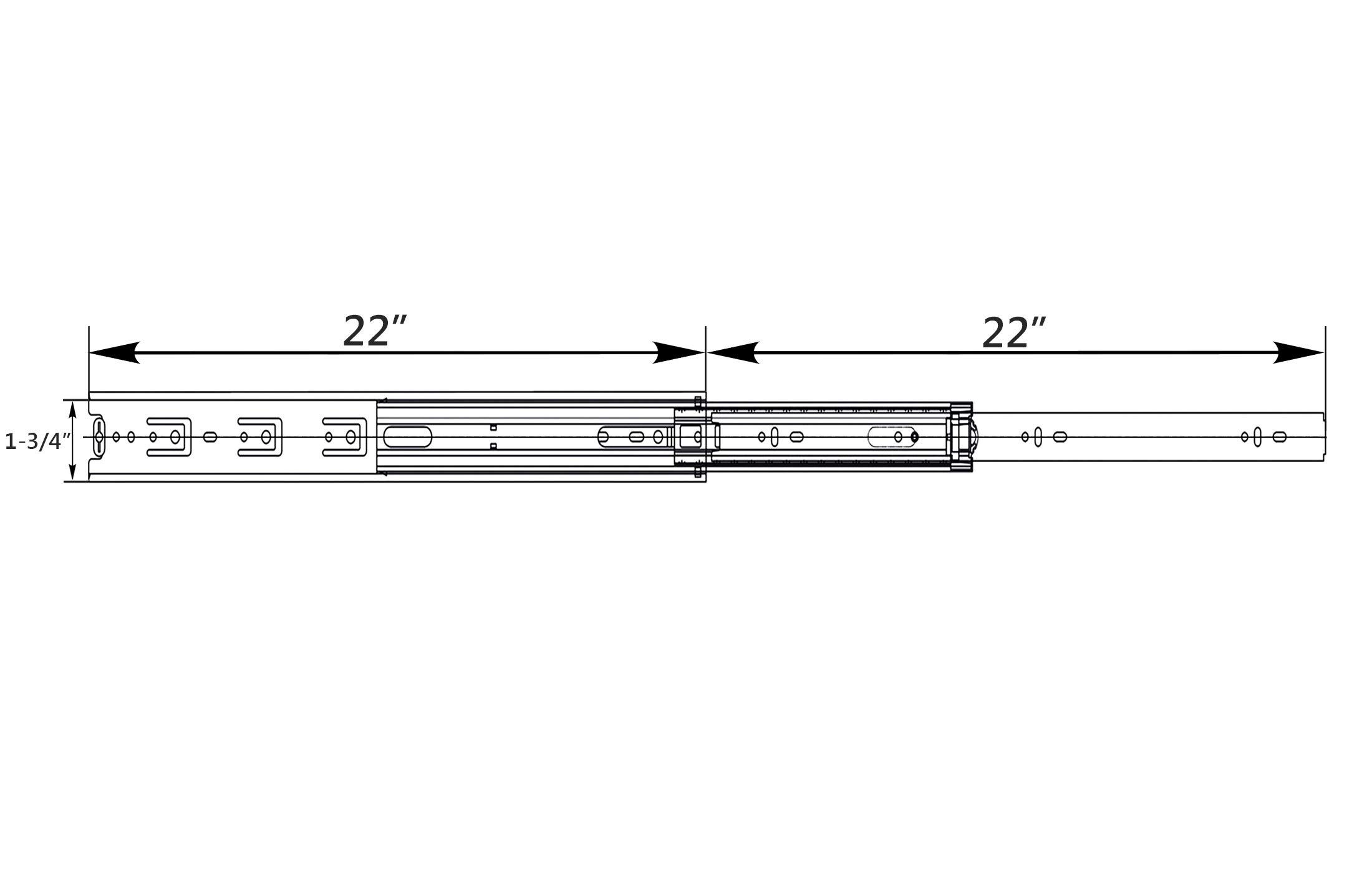 15 Pairs Berta Full Extension Soft Close Ball Bearing Side Mount Drawer Slides - 22 Inch Heavy Duty 100LB Load Capacity for Kitchen Cabinets, Office Furniture & Storage Organization