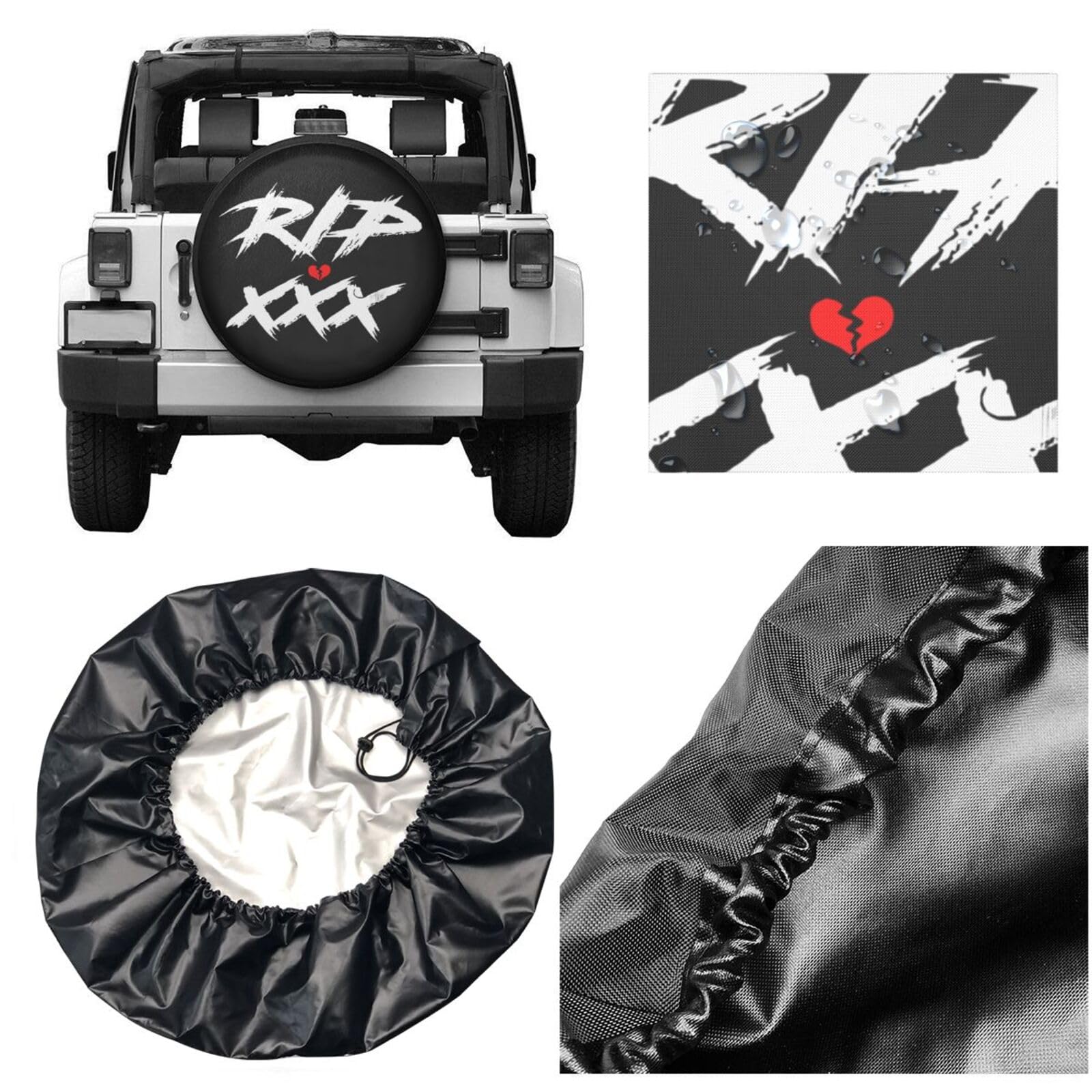 Universal Waterproof Spare Tire Cover 15 Inch - Fits Travel Trailers, RVs, SUVs & Trucks | Durable Wheel Protection for Outdoor Adventures & Road Trips