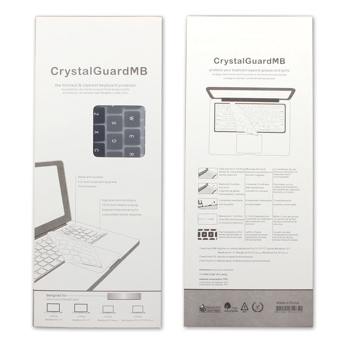 Batianda Ombre Color Silicone Keyboard Cover Protector for MacBook Air 13