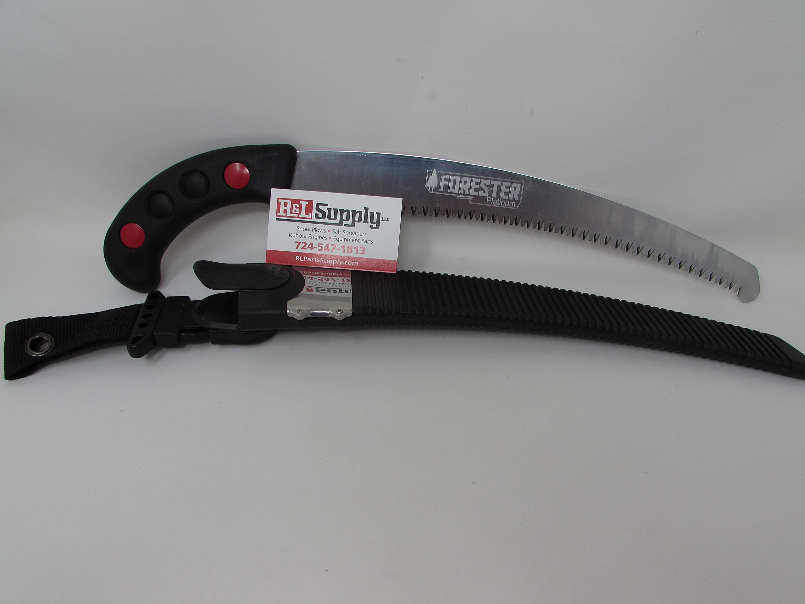Forester 13-Inch Platinum Hand Saw with Heavy Duty Scabbard - Premium Wood Cutting Tool Comparable to Silky Zubat - Ideal for Camping, Pruning, and DIY Woodworking Projects