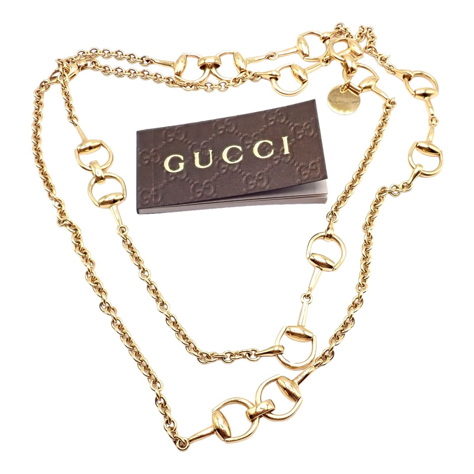 Authentic Gucci 18k Yellow Gold Horsebit 34.5