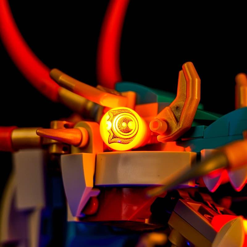 LEGO Auspicious Dragon 80112 Light Kit - DIY Lighting Set for LEGO Models | Perfect for Home Decoration, Gift Giving & Display