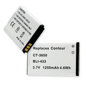 Contour CT 3650 Rechargeable Battery 3.7V 1250mAh - Power Your Digital Cameras, Camcorders & Portable Devices with Long-Lasting Performance