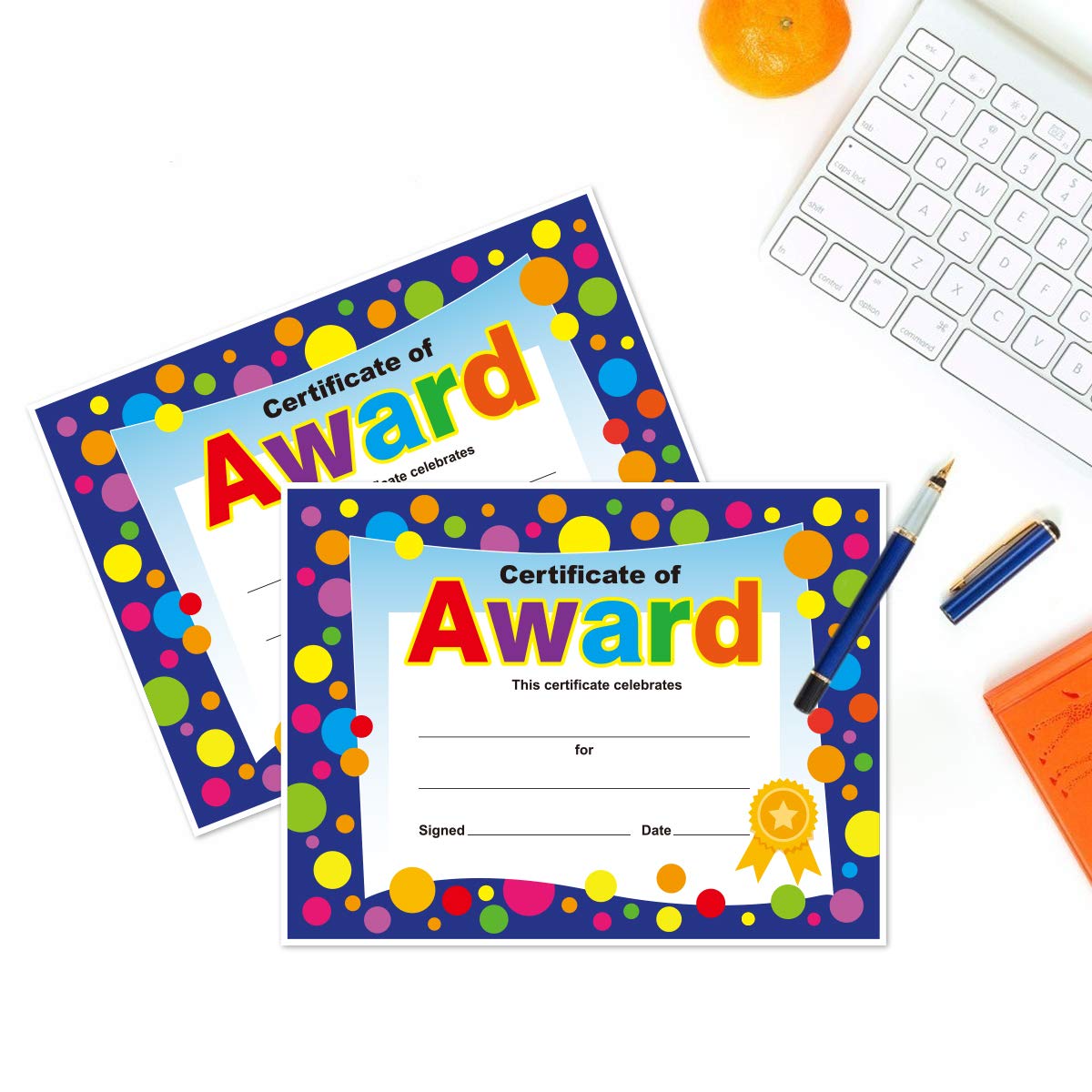 Yoklili 45-Pack Printable Award Certificates for Teachers & Students - 8.5 x 11 Inches Classroom Supplies - Perfect for Back to School, Recognition Ceremonies & Academic Achievements