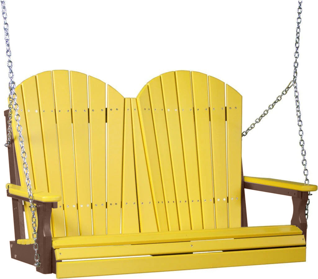 Yellow on Chestnut Brown