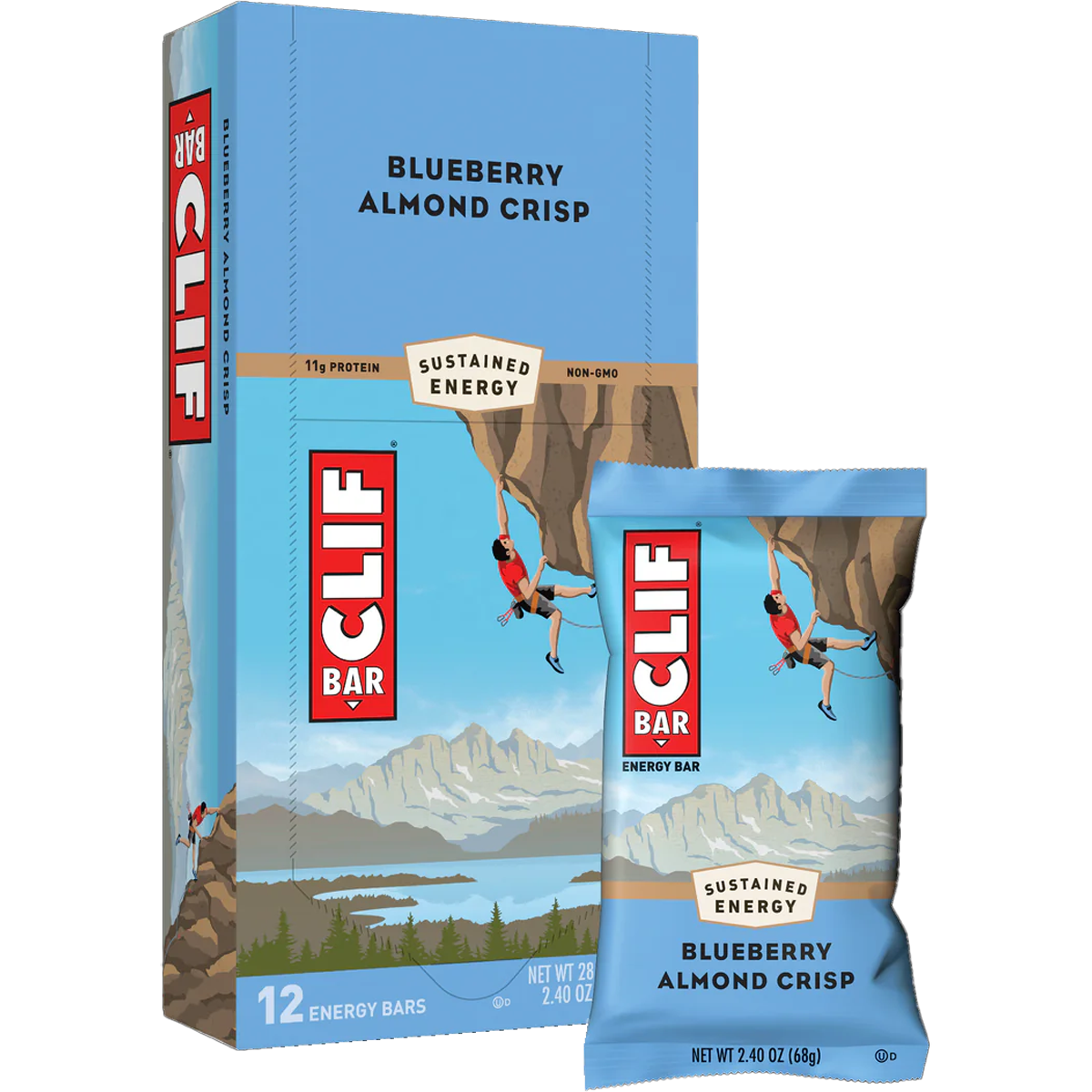 Clif Bar Energy Bars - 5 Pack | Organic, Gluten-Free Snacks for Hiking, Running & Outdoor Adventures | High Protein, Vegan & Non-GMO