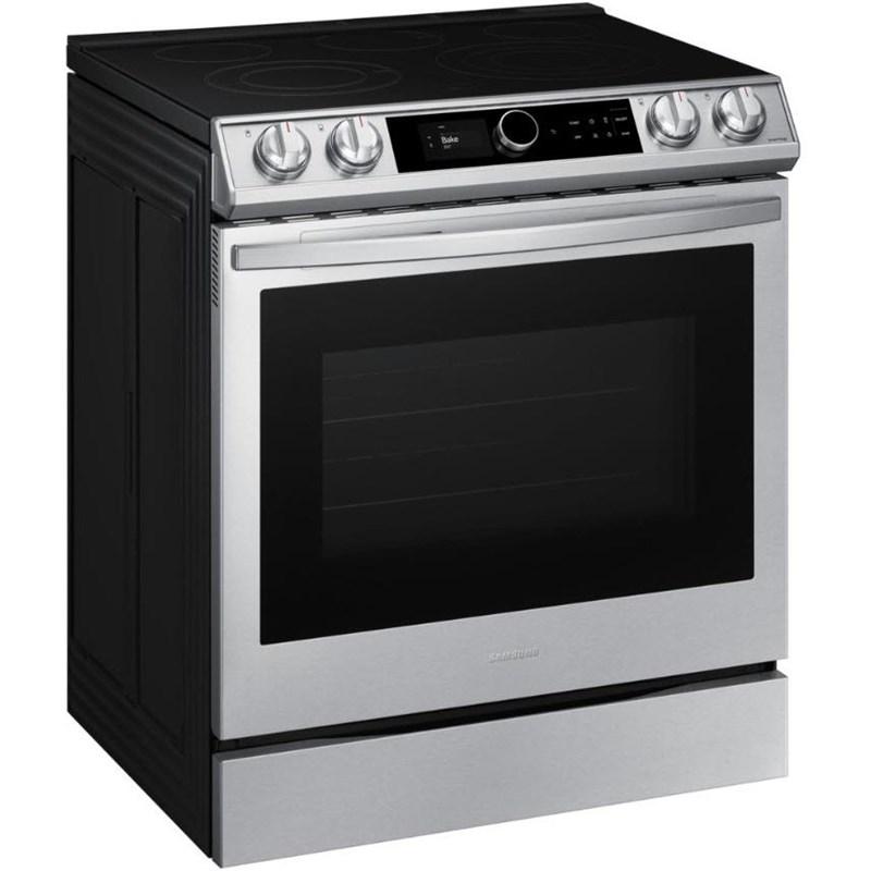 Open Box Samsung NE63T8711SS 30-Inch Wide 6.3 cu ft Slide-In Electric Range with Air Fry - Perfect for Modern Kitchens & Family Cooking