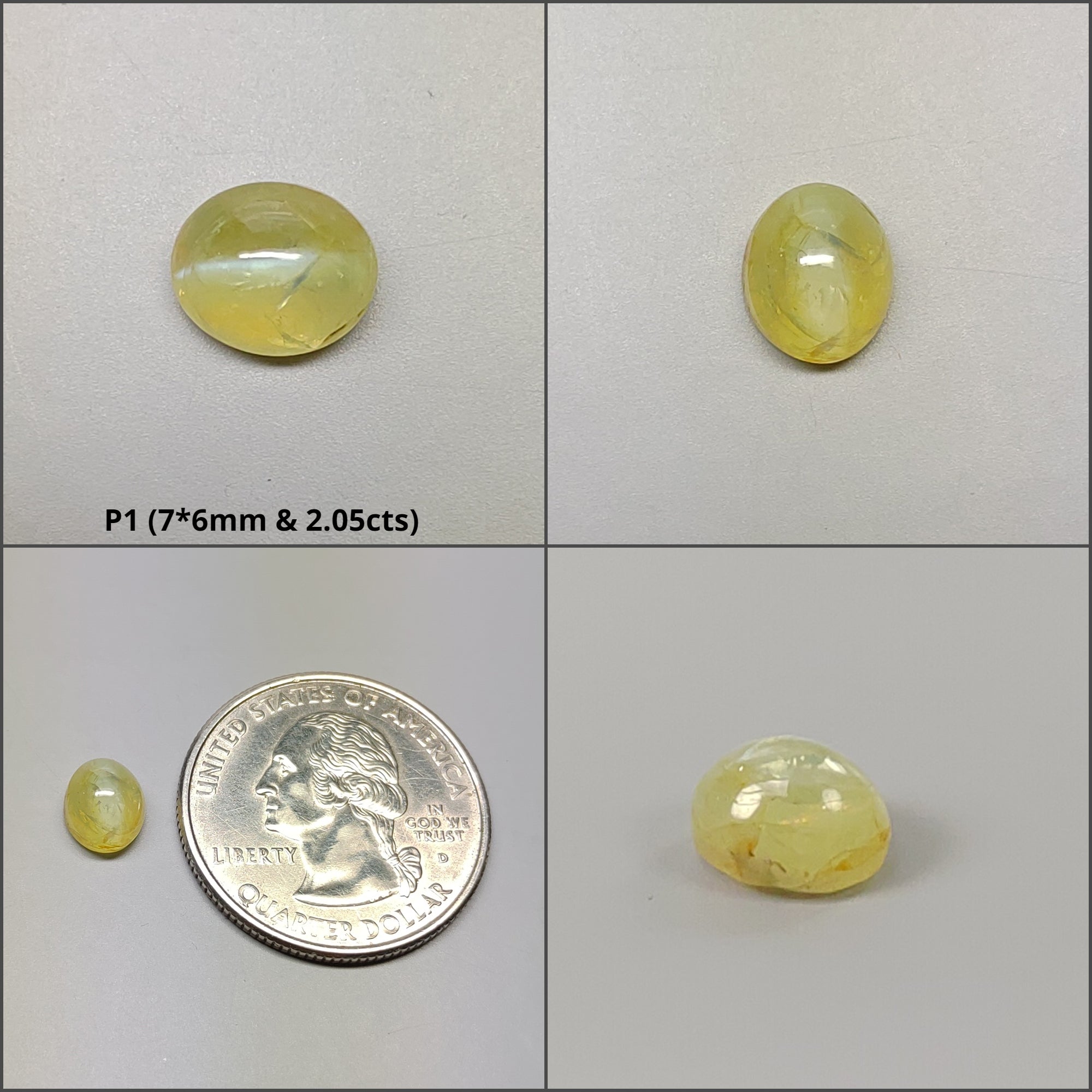 Natural Untreated Chrysoberyl Cat's Eye Gemstone Cabochon - Oval & Round Shape for Jewelry Making (Bracelets, Rings, Pendants) - Unheated Genuine Cat's Eye Stone Lot