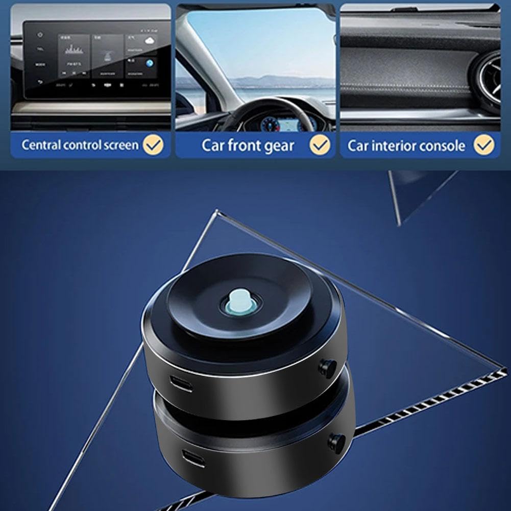 Universal Magnetic Car Phone Holder - 360° Rotating Suction Cup Mount for iPhone, Samsung & All Smartphones | Secure Dashboard & Windshield Car Accessories for Hands-Free Driving & Navigation