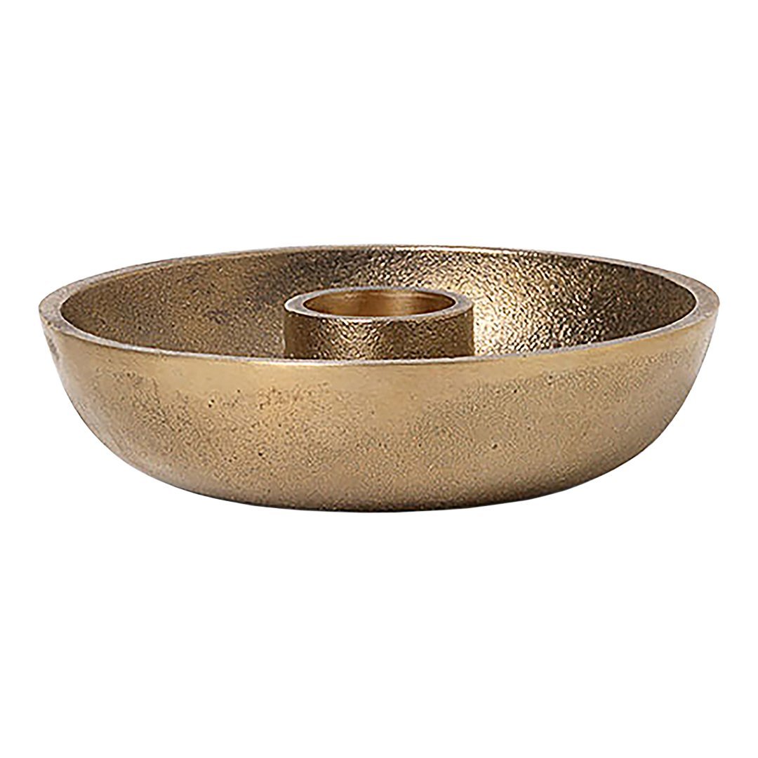 Elegant Bowl Candle Holder - Single Piece for Home Decor, Wedding Centerpiece & Romantic Dinner Ambiance