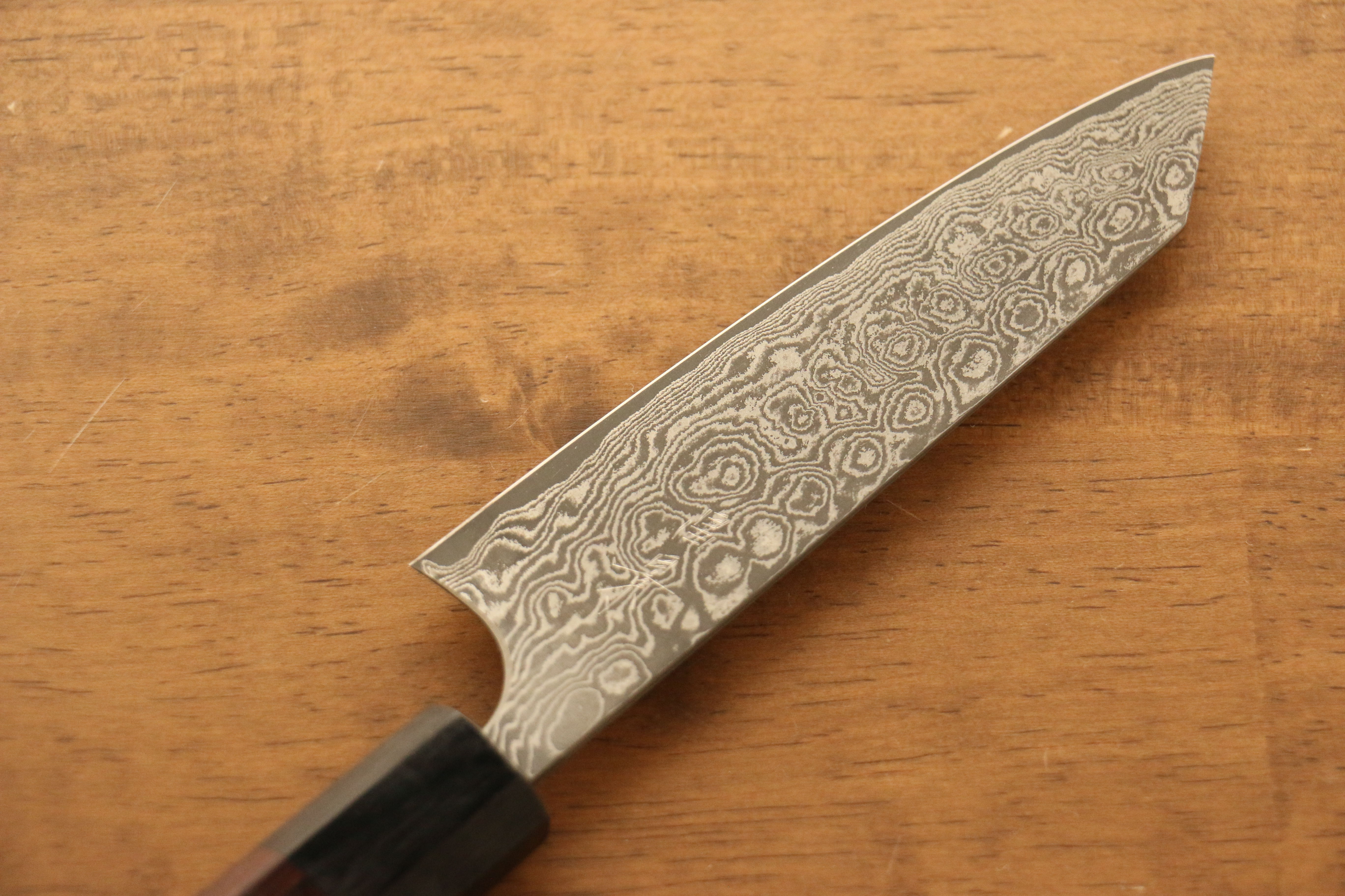 Masakage Kumo VG10 Damascus Small Bunka Knife 120mm with Shitan Handle - Premium Japanese Kitchen Knife for Slicing, Dicing & Precision Cutting
