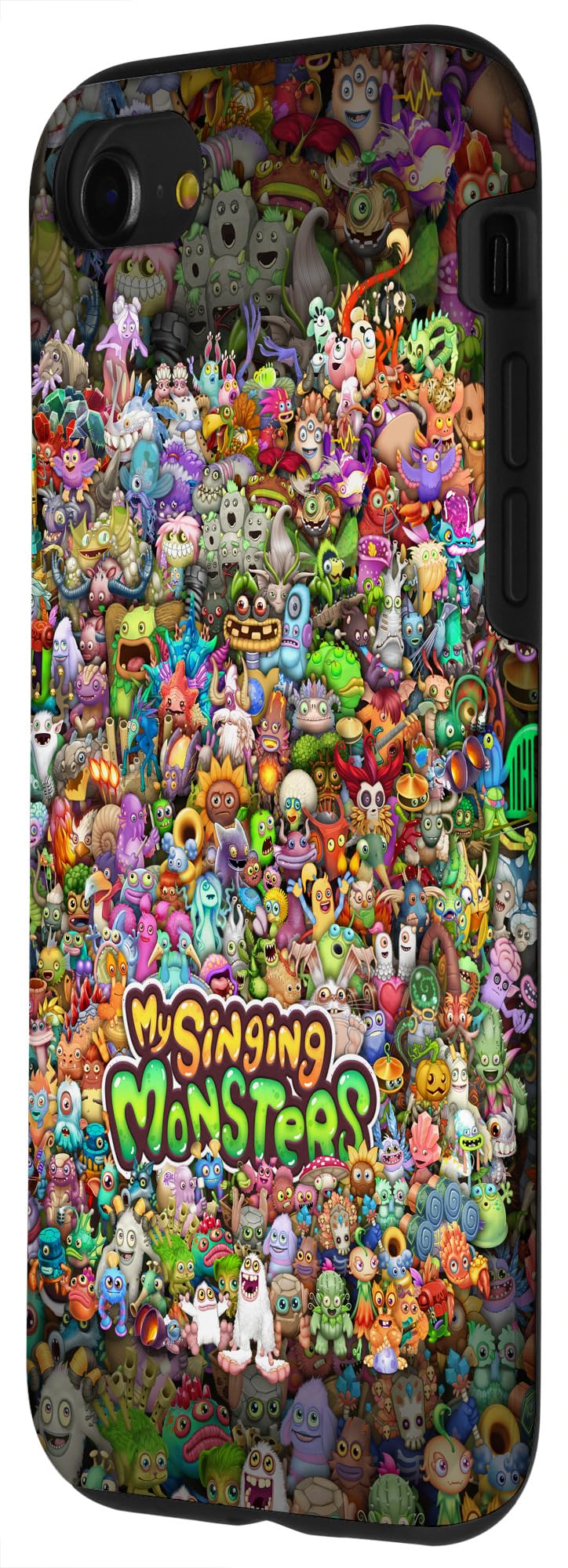 iPhone SE (2020) / 7 / 8 My Singing Monsters Themed Phone Case - Cute Monster Medley Design Protective Cover | Perfect for Gaming Fans & Music Lovers