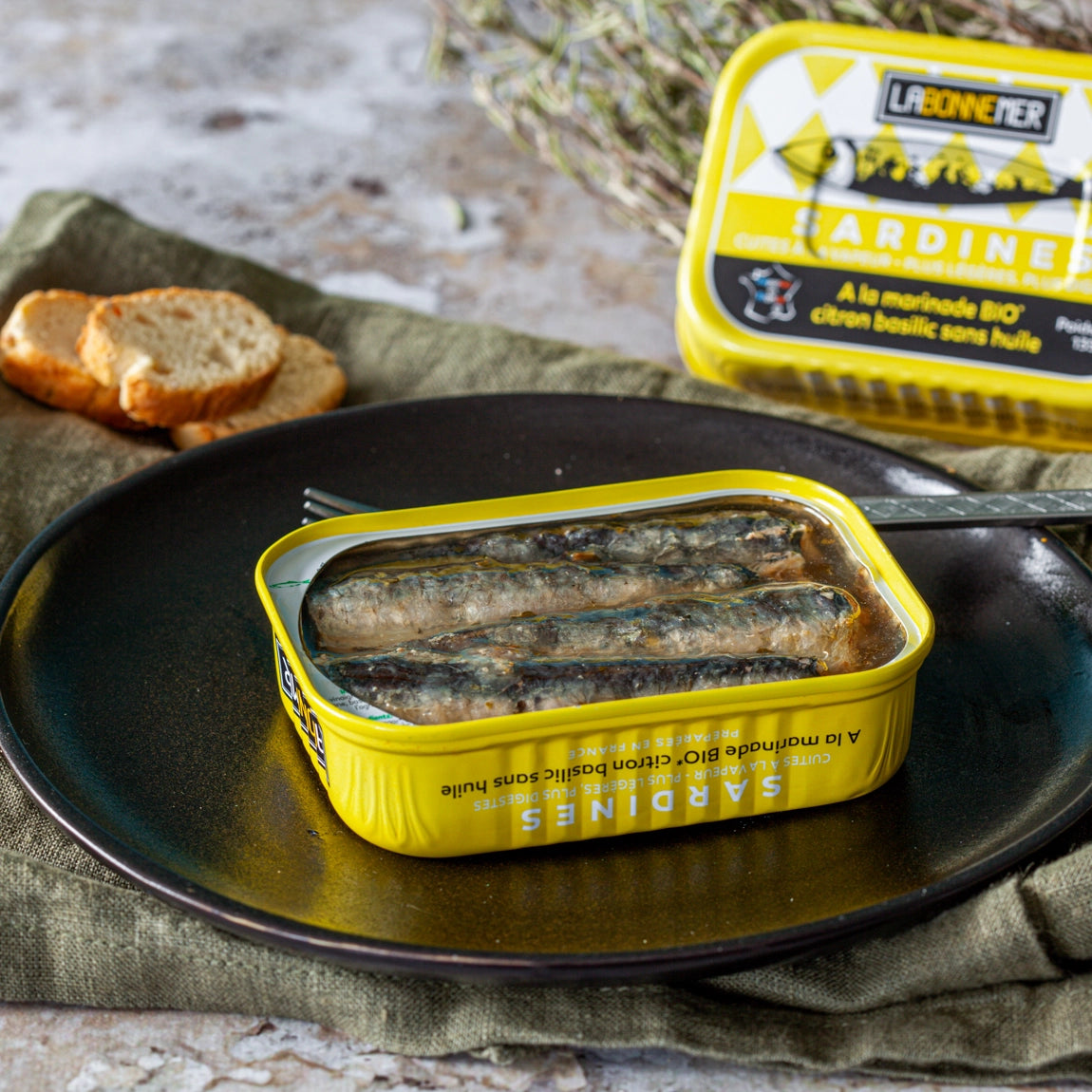 Premium Sardines in Lemon Basil Oil - Wild Caught, No Preservatives - Perfect for Salads, Pasta & Healthy Snacks