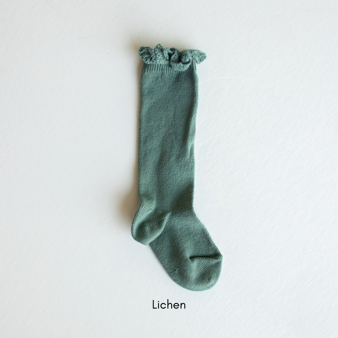 Lace Trim Knee High Socks for Women - Elegant & Comfortable Fashion Socks for Daily Wear, Outfits, and Cosplay