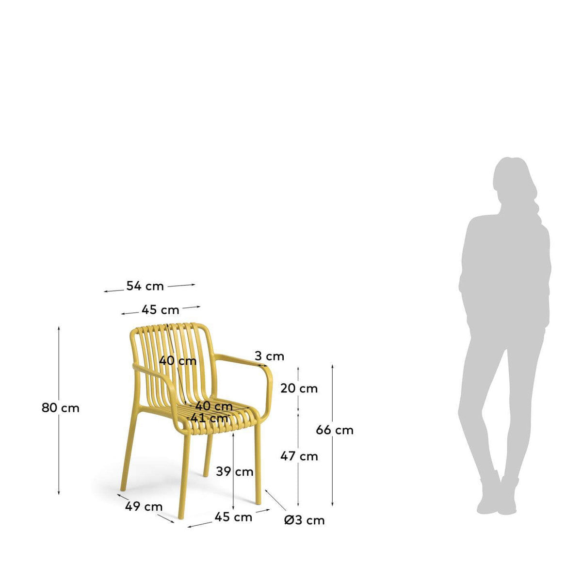 Isabellini Alfresco Dining Arm Chair - Outdoor Patio Furniture for Garden, Poolside, and Backyard Relaxation