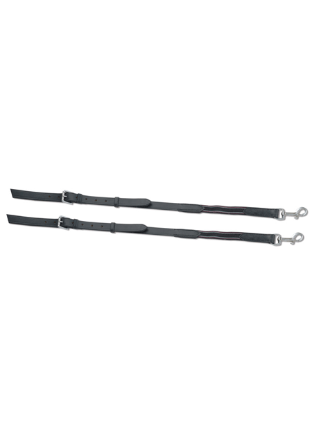Premium Leather & Elastic Side Reins for Horses - Adjustable Training Equipment for Dressage, Jumping & Riding Lessons - Perfect for Equestrian Training & Stable Use