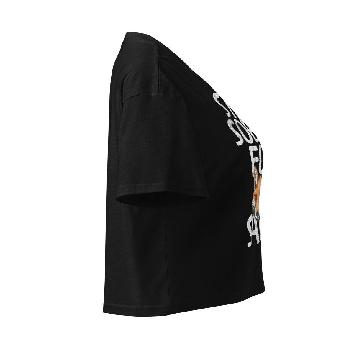 Stay Sober For Fox Sake Women's Crop Top - Trendy Casual Summer T-Shirt for Women, Perfect for Parties, Festivals and Everyday Wear