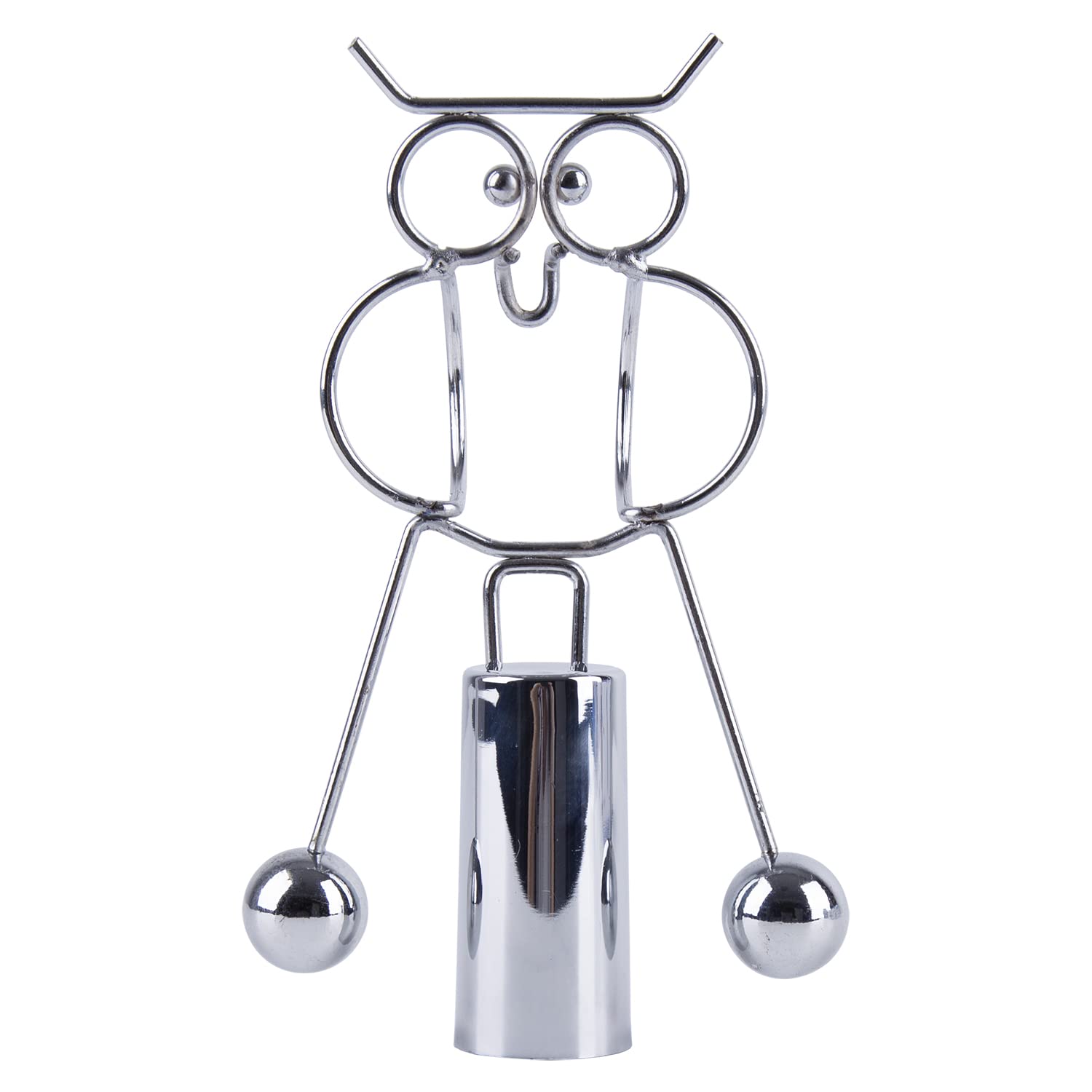 Kinetic Art Desk Toys - Steel Dynamic Balance Physics Toy for Office & Home Decor | Science Balancing Owl Sculpture | Stress Relief & Creative Gift for Adults & Kids | Perfect for Work Desks, Study Rooms & Living Spaces