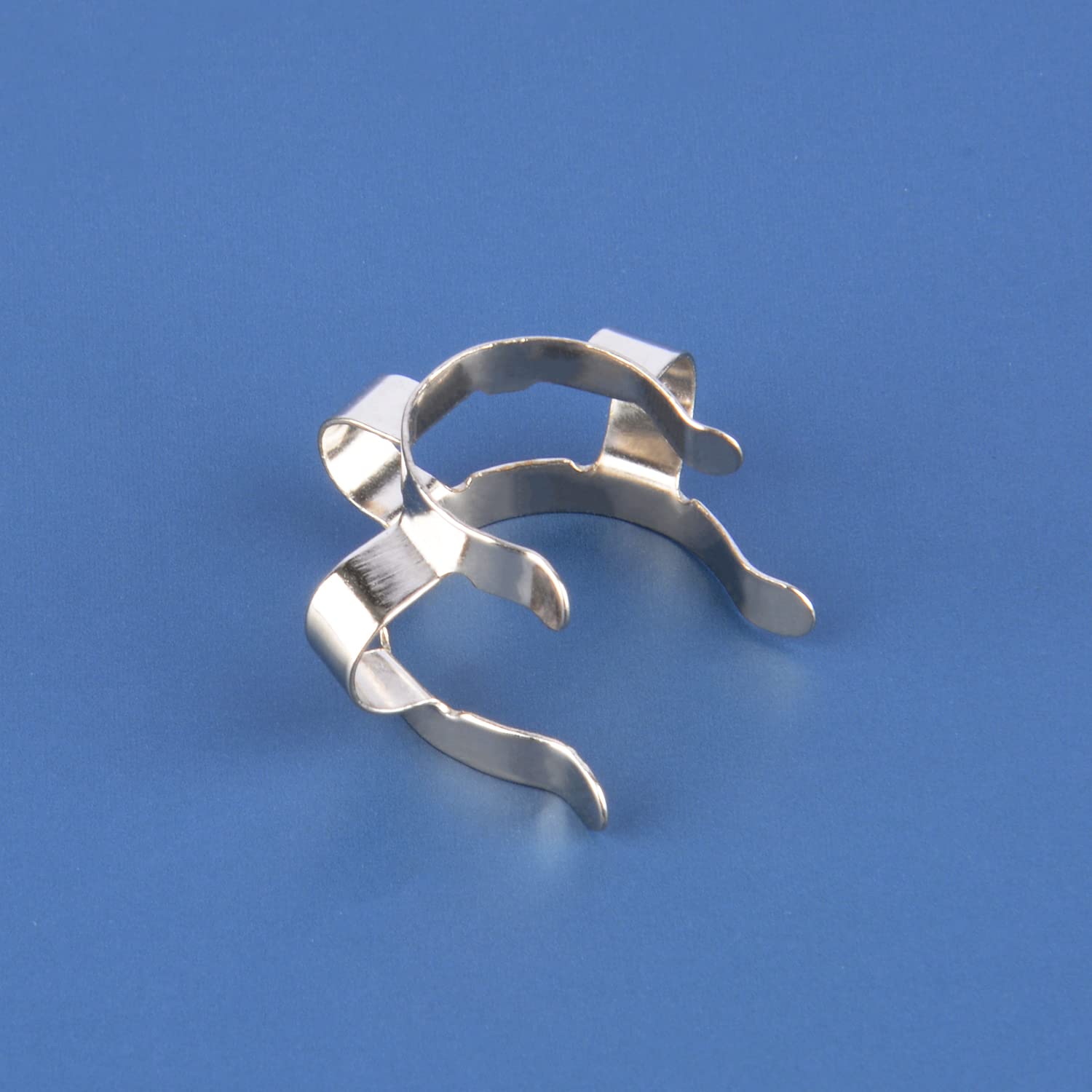 Labasics 14mm Metal Keck Clips (5-Pack) - Heavy Duty Lab Clamps for 14/20 Glass Joints - Perfect for Chemistry Experiments, Distillation Setups & Laboratory Glassware Connections