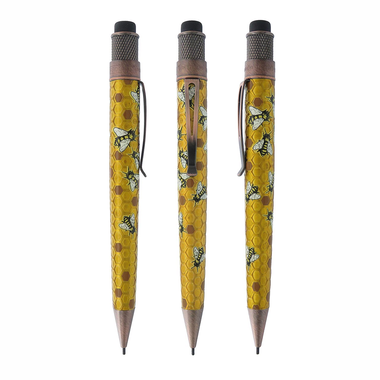 Retro 51 Tornado Rescue Buzz Mechanical Pencil - 0.7mm Lead, Stainless Steel Body, Vintage Design for Writing, Sketching & Office Use