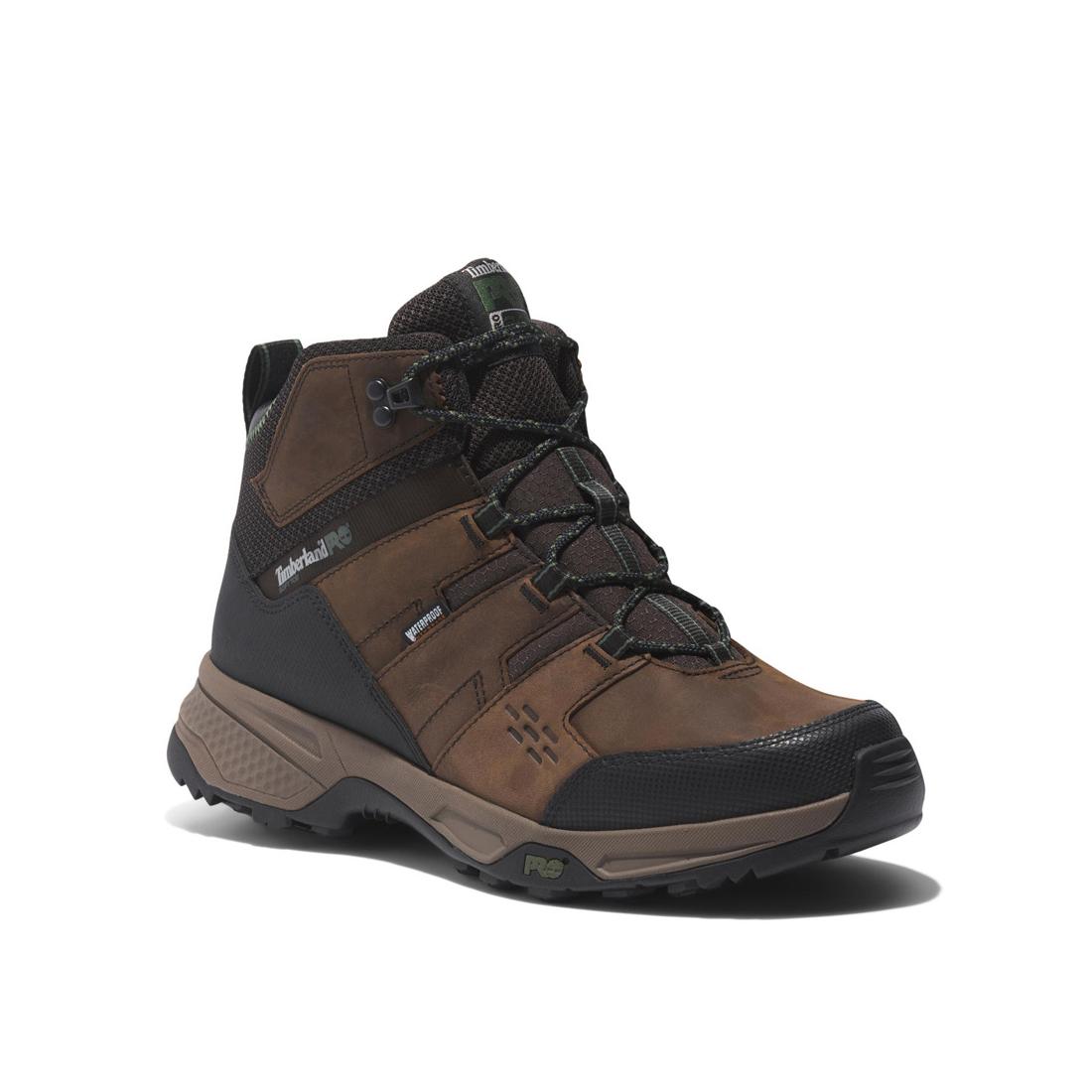 Switchback Lt 6 Inch Soft Toe Waterproof Work Boots for Men - Brown/Tan - Durable & Comfortable for Outdoor, Hiking & Construction