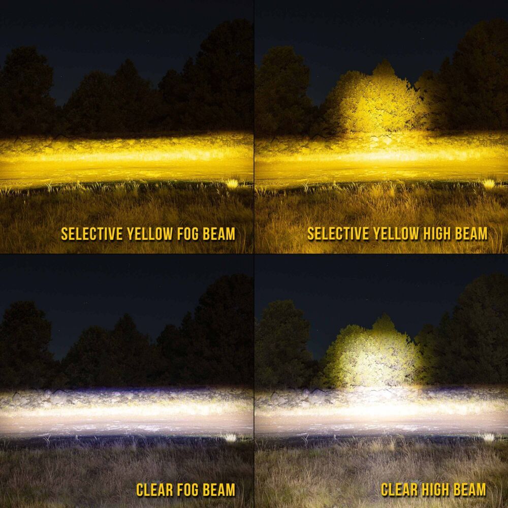 FLEX ERA® 3 Dual Mode SAE Fog LED Light Pods - 2 Light Master Kit for Off-Road Trucks & Jeeps - Perfect for Night Driving & Adventure