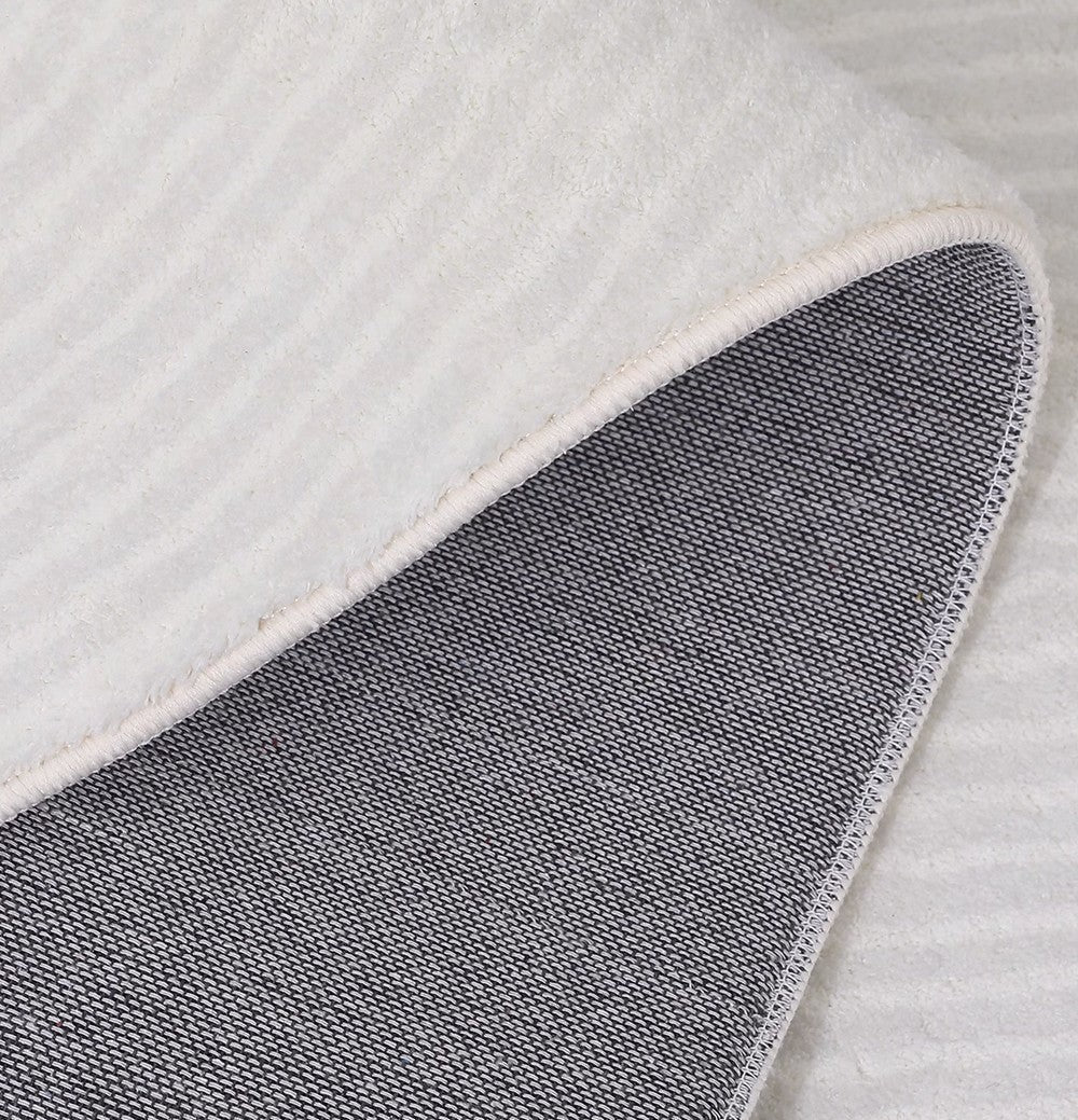Modern Geometric Area Rugs - Round Carpets for Dining Room, Bedroom & Living Room - Abstract Contemporary Design for Home Decor - Perfect Under Table, Next to Bed or as Stylish Floor Covering