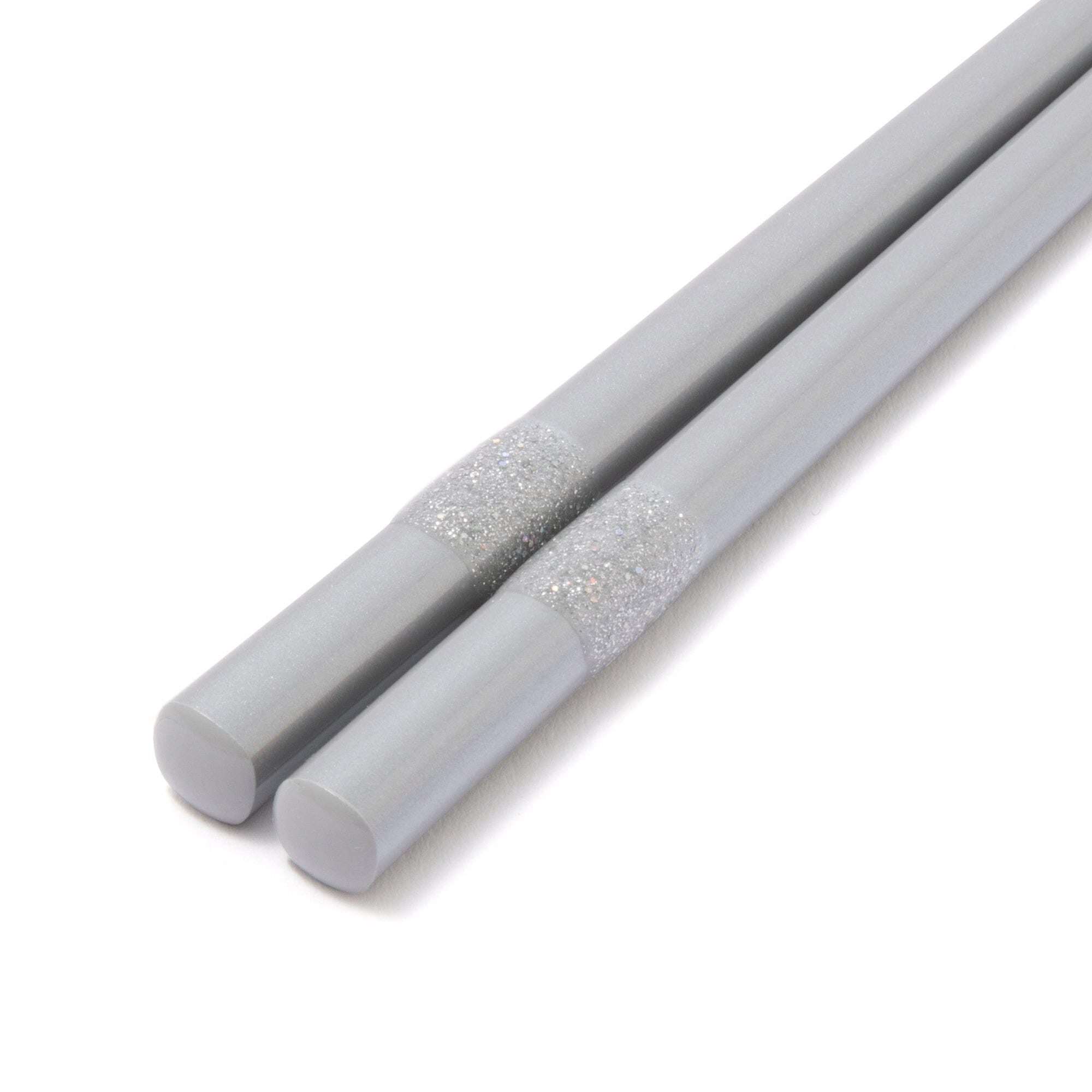 Glitter Gray Chopsticks - Elegant and Durable for Sushi, Asian Cuisine & Party Dining