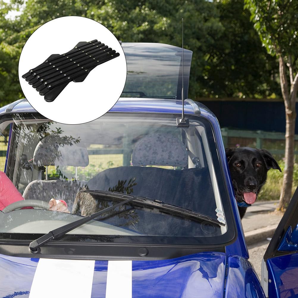 Balacoo Stretchable Car Window Pet Gate - Breathable Mesh Ventilation Grill for Dogs & Cats, Universal Fit for Small Cars, Trucks & SUVs - Keep Pets Safe & Cool During Travel