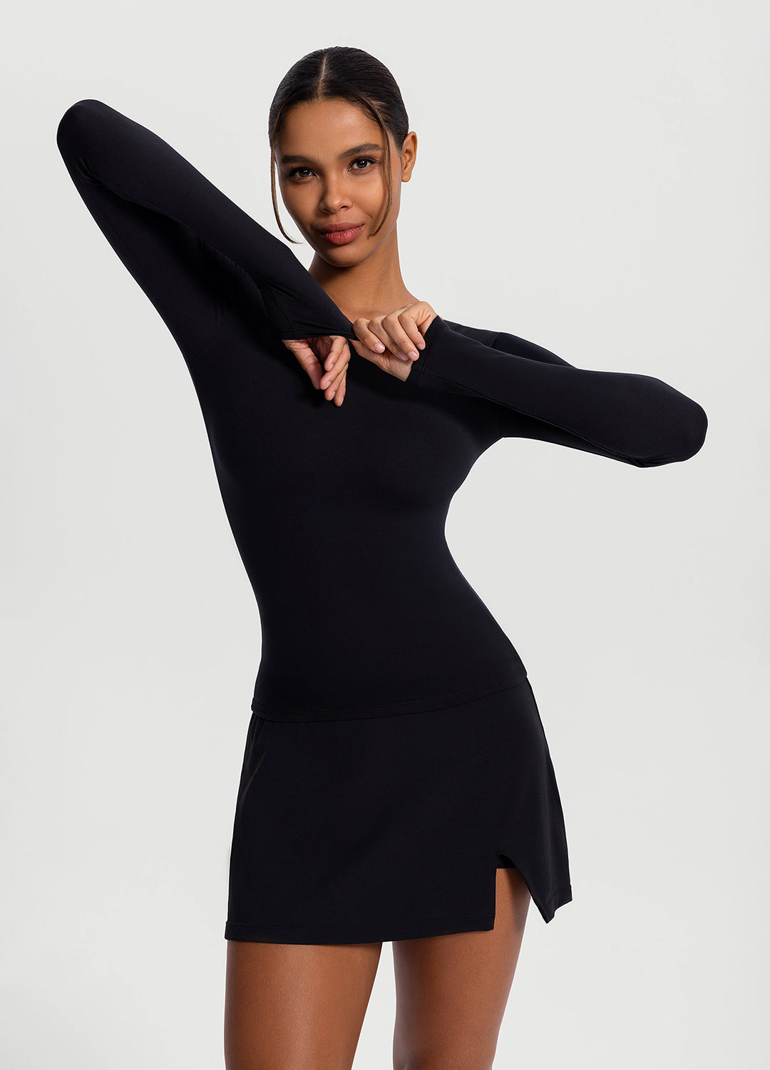 Stylish Open Back Long Sleeve Top for Women - Trendy Loose Fit Blouse - Perfect for Date Night, Parties & Casual Outings