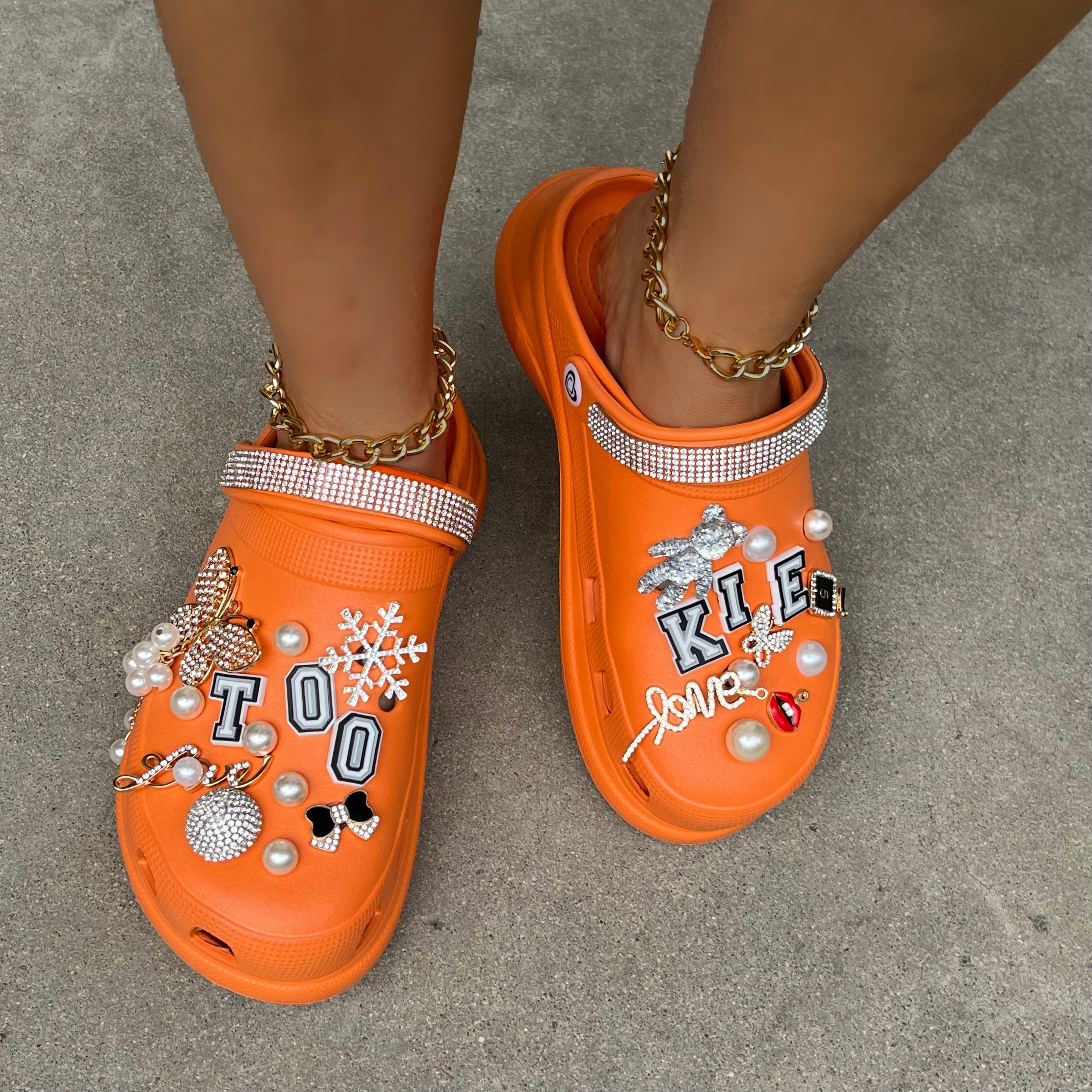 Sparkling Rhinestone Pearl Clogs for Women - Comfortable Slip-On Sandals with Crystals & Pearls | Perfect for Weddings, Parties & Summer Outfits