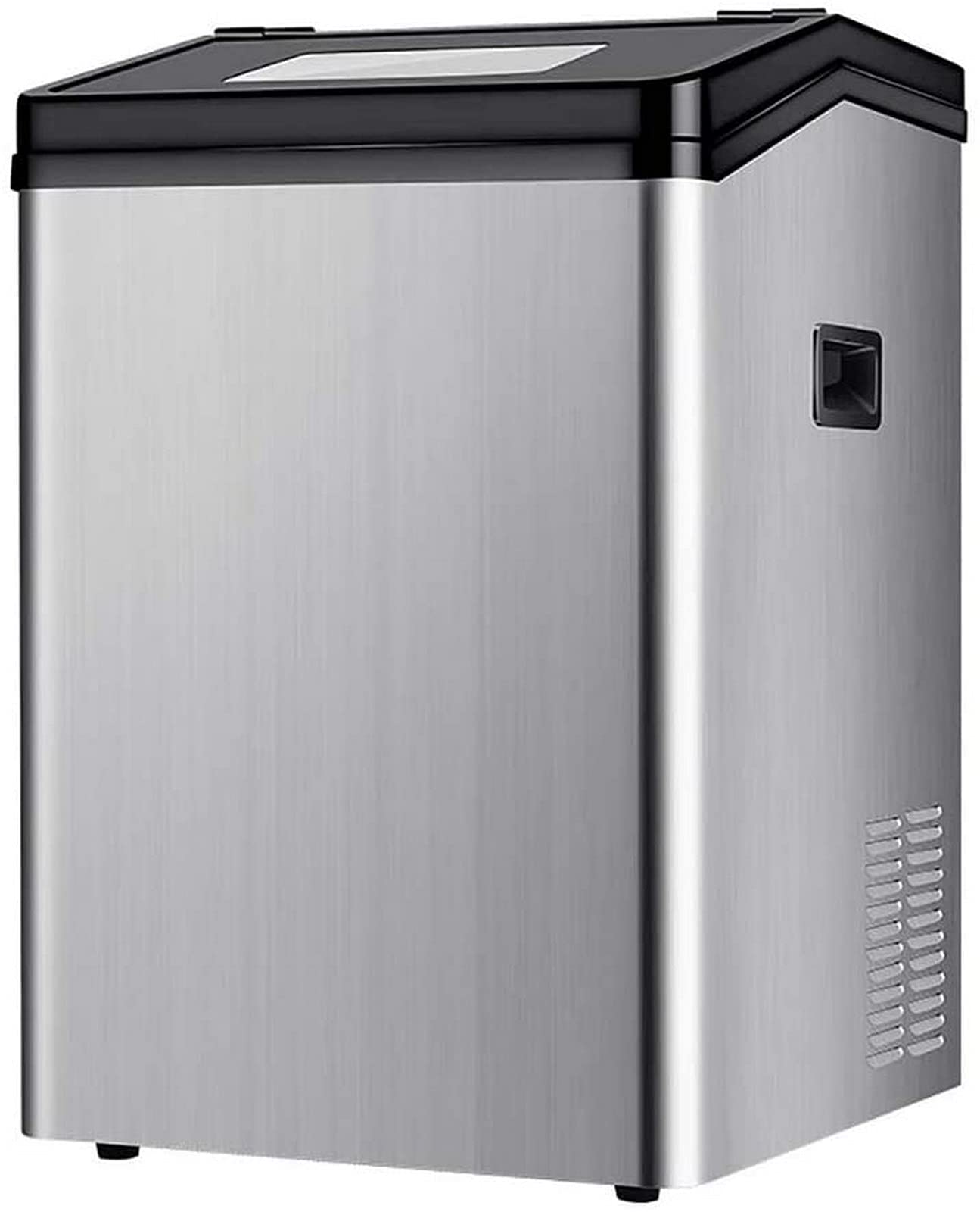 Portable Countertop Ice Cube Maker Machine - Fast Commercial Stainless Steel Ice Maker for Home, Kitchen & Bars | Perfect for Cocktails, Parties & Outdoor Events