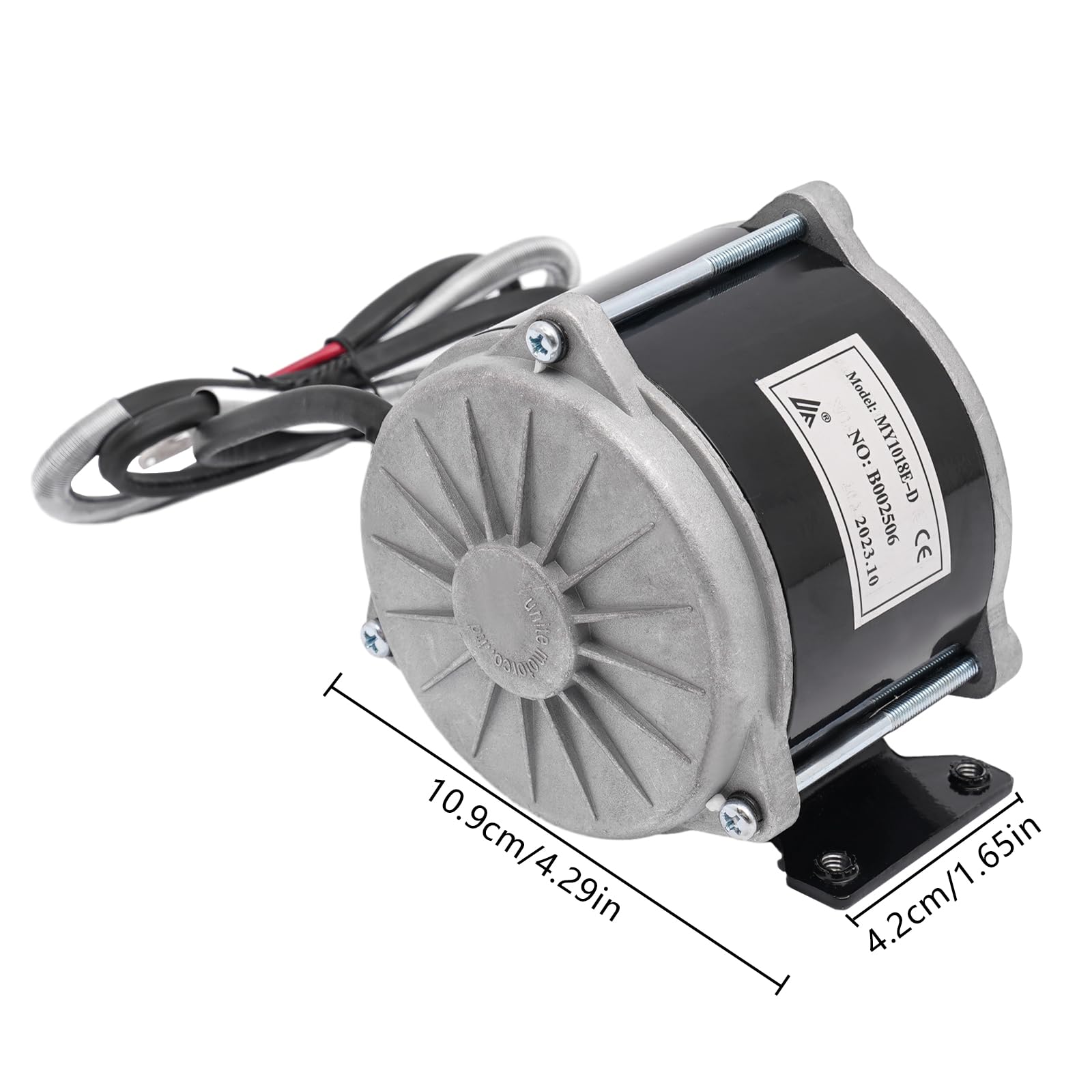 12V 350W DC Geared Motor for Electric Bikes, Scooters, Mopeds & Mini Bikes - High Torque Brushed Gear Reduction Motor for Small Electric Vehicles - Perfect for DIY E-Bike Conversions, Off-Road Adventures & Urban Commuting