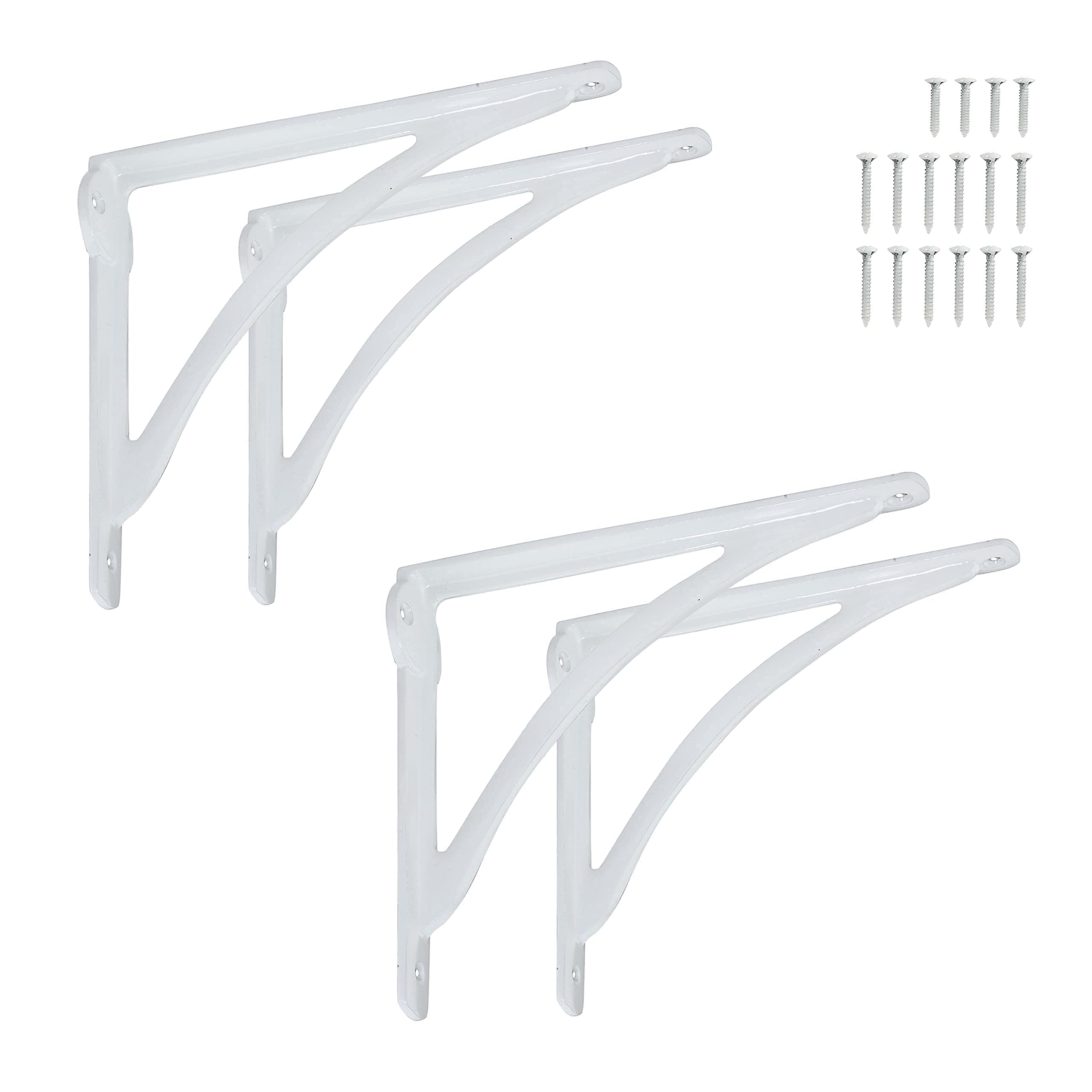 Heavy Duty Black Shelf Brackets 7.75