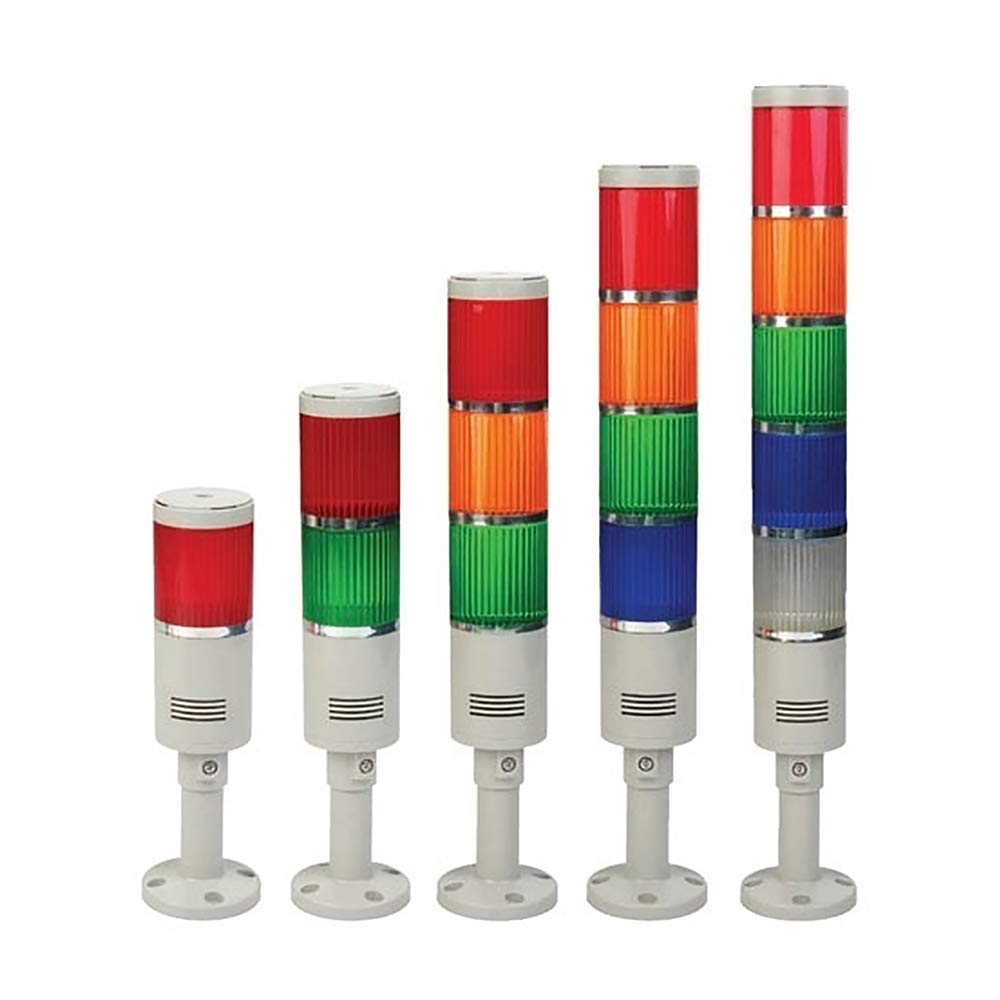 ATO Stack Light - 5 Layer Flash LED Warning Light, 24V DC Industrial Signal Tower for Operator Stations, Machine Monitoring & Call Lights - Perfect for Factory Automation & Safety Alerts