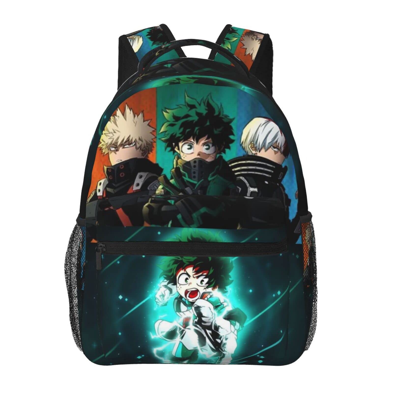 My Hero Academia Print Waterproof Laptop Backpack - Lightweight Travel Backpack for Teens & College Students - Perfect for School, Work, and Outdoor Adventures
