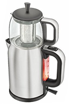 Premium Stainless Steel Turkish Tea Maker & Electric Samovar Kettle with Boil-Dry Protection - Perfect for Home, Office & Traditional Tea Ceremonies