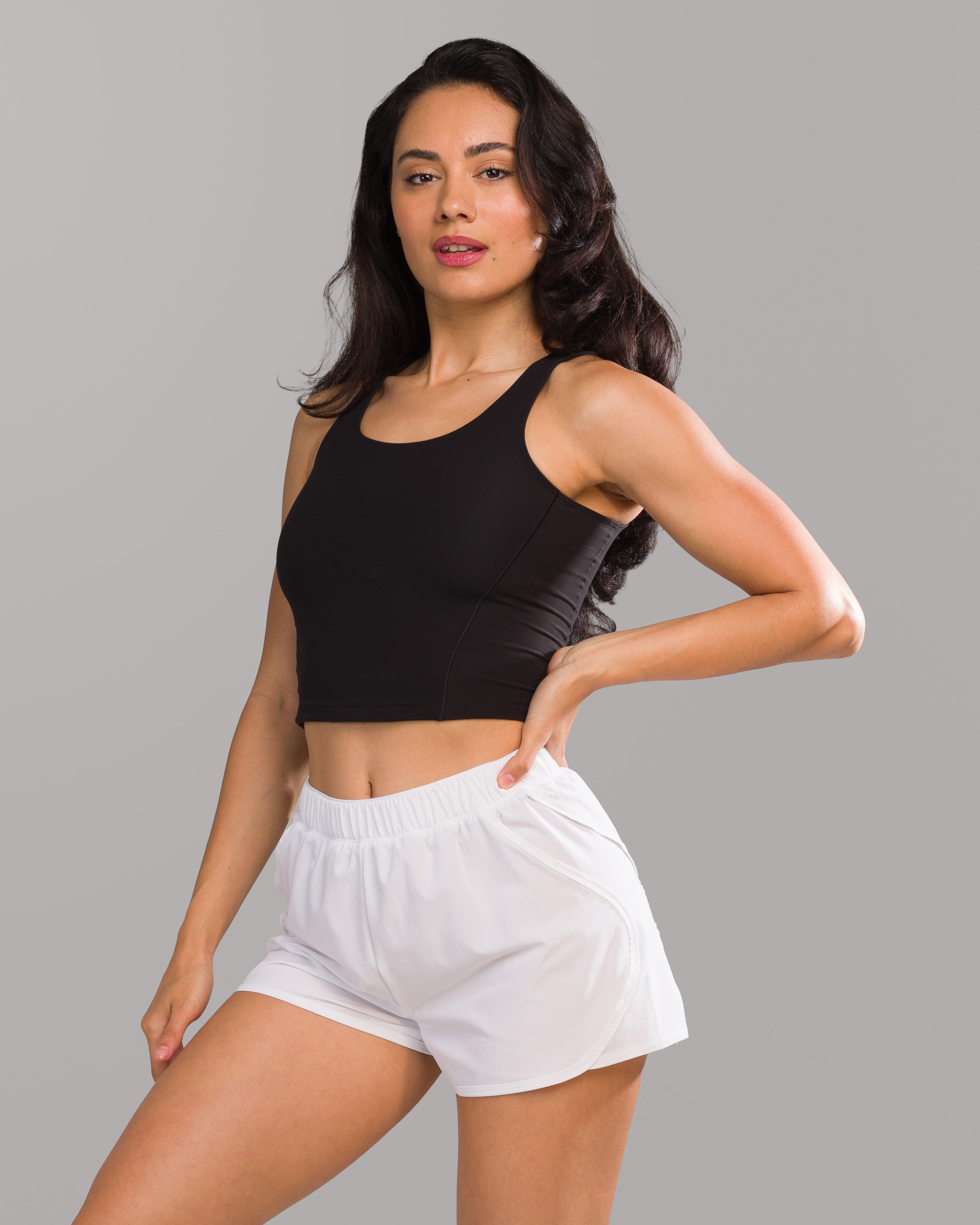 Flex Tank Top for Women - Soft & Stretchy Black Workout Shirt - Gym, Yoga, Running & Casual Wear
