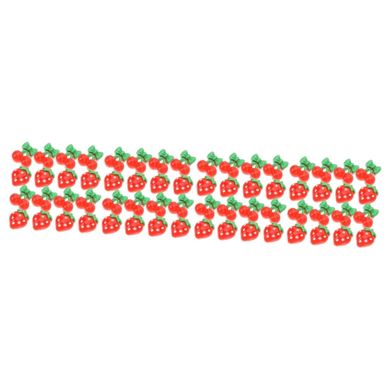 Beaupretty 240 Pcs Nail Art Charms - Fruit Nail Decorations with Strawberry Slices & Cherry Slices for DIY Nail Art, Manicure, Pedicure - Perfect for Nail Salons, Home Use, Gifts, and Party Nail Designs