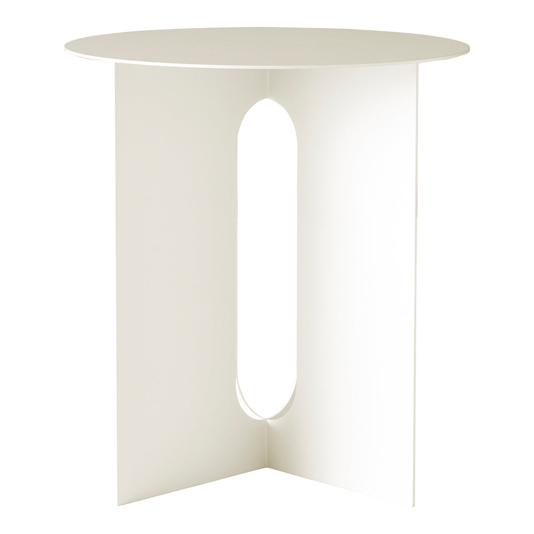Modern Androgyne Side Table - Minimalist Nightstand, Bedside Table for Bedroom, Living Room & Office - Stylish End Table with Storage Shelf