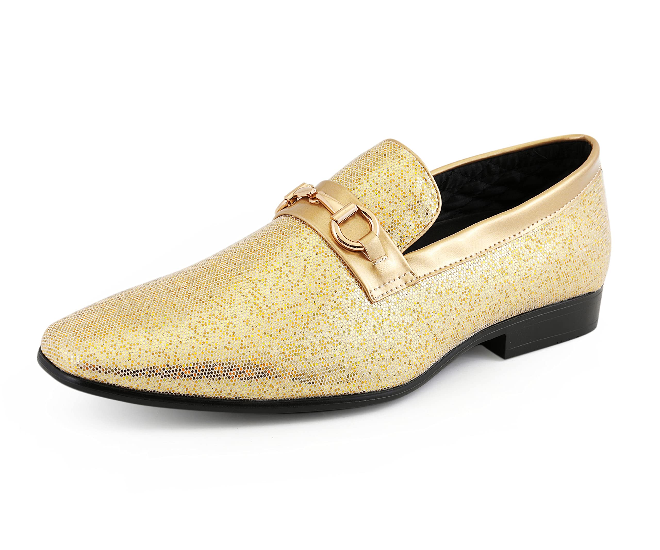 Amali Devy Men's Velvet Embellished Rhinestone Loafers - Formal Tuxedo Dress Shoes & Casual Slippers for Weddings, Parties & Office Wear