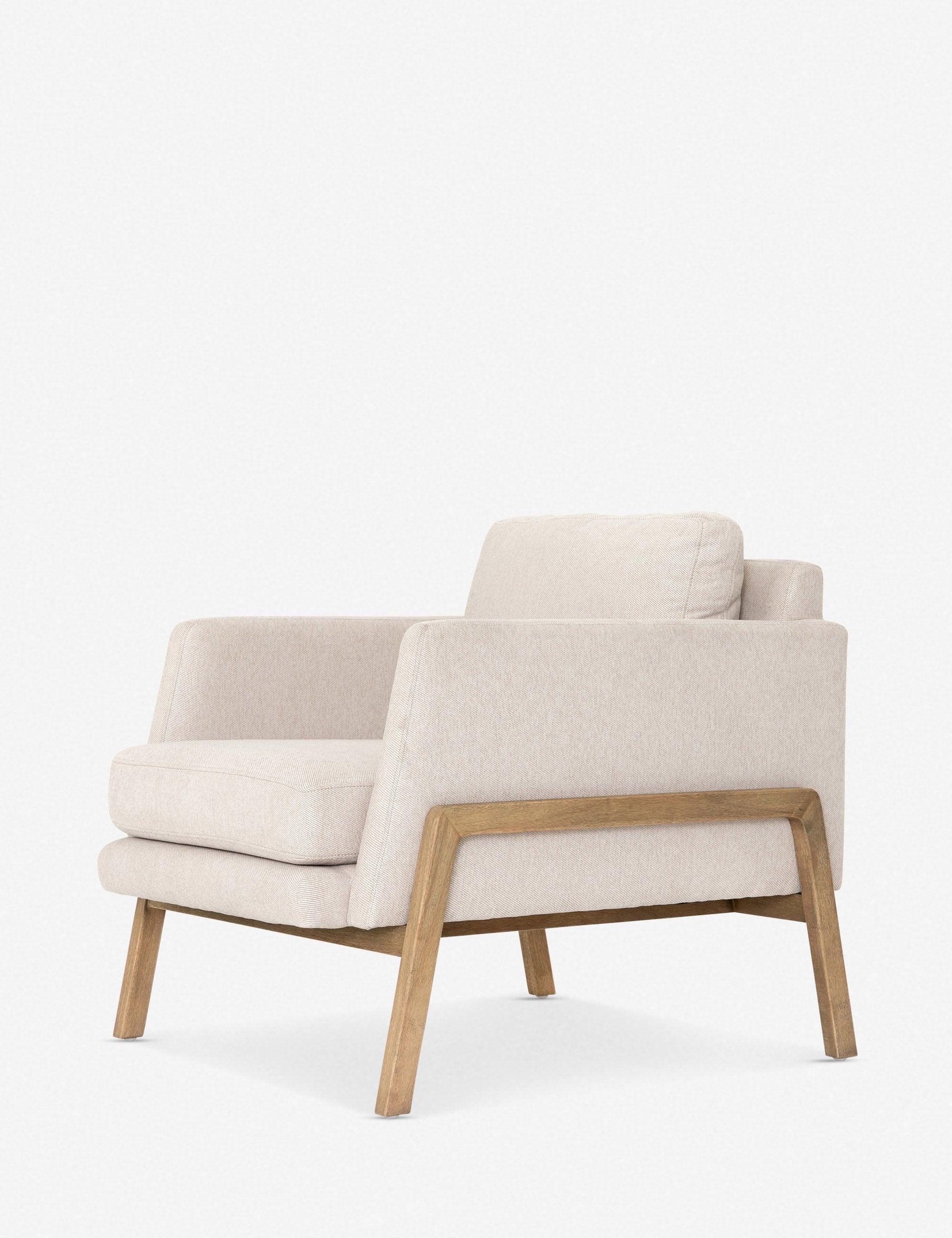 Stylish Afton Accent Chair - Modern Upholstered Living Room Armchair with Solid Wood Legs | Perfect for Home Office, Reading Nook & Lounge Decor