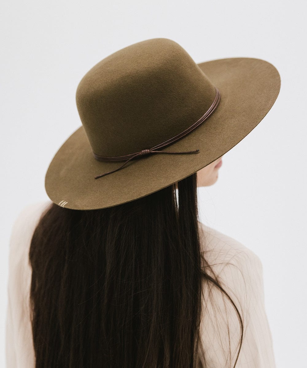 Rue Open Crown Hat - Stylish Summer Sun Hat for Women, Wide Brim Floppy Hat for Beach, Garden & Outdoor Activities