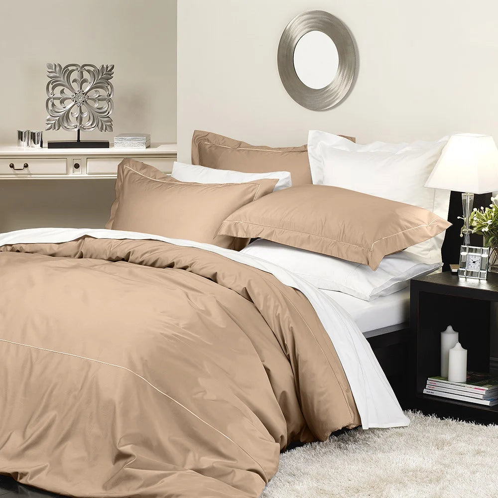 600 Thread Count Supima Cotton Quilt Cover Set - Luxury Bedding by Private Collection | Soft & Breathable for All-Season Comfort | Perfect for Master Bedrooms, Guest Rooms & Cozy Home Decor