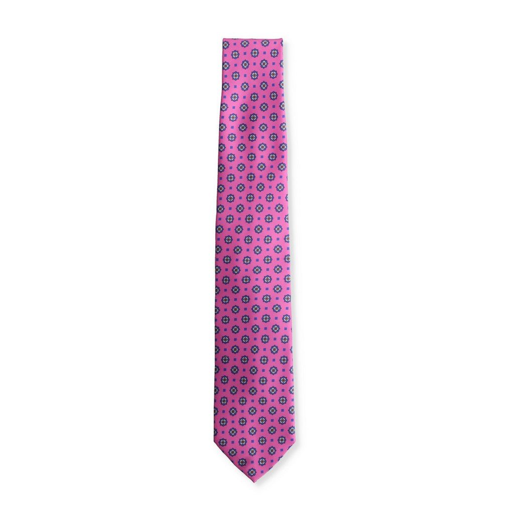 HENRY SARTORIAL X CANTINI Pink Printed Silk Tie for Men - Elegant Formal Necktie for Weddings, Business Meetings & Special Occasions