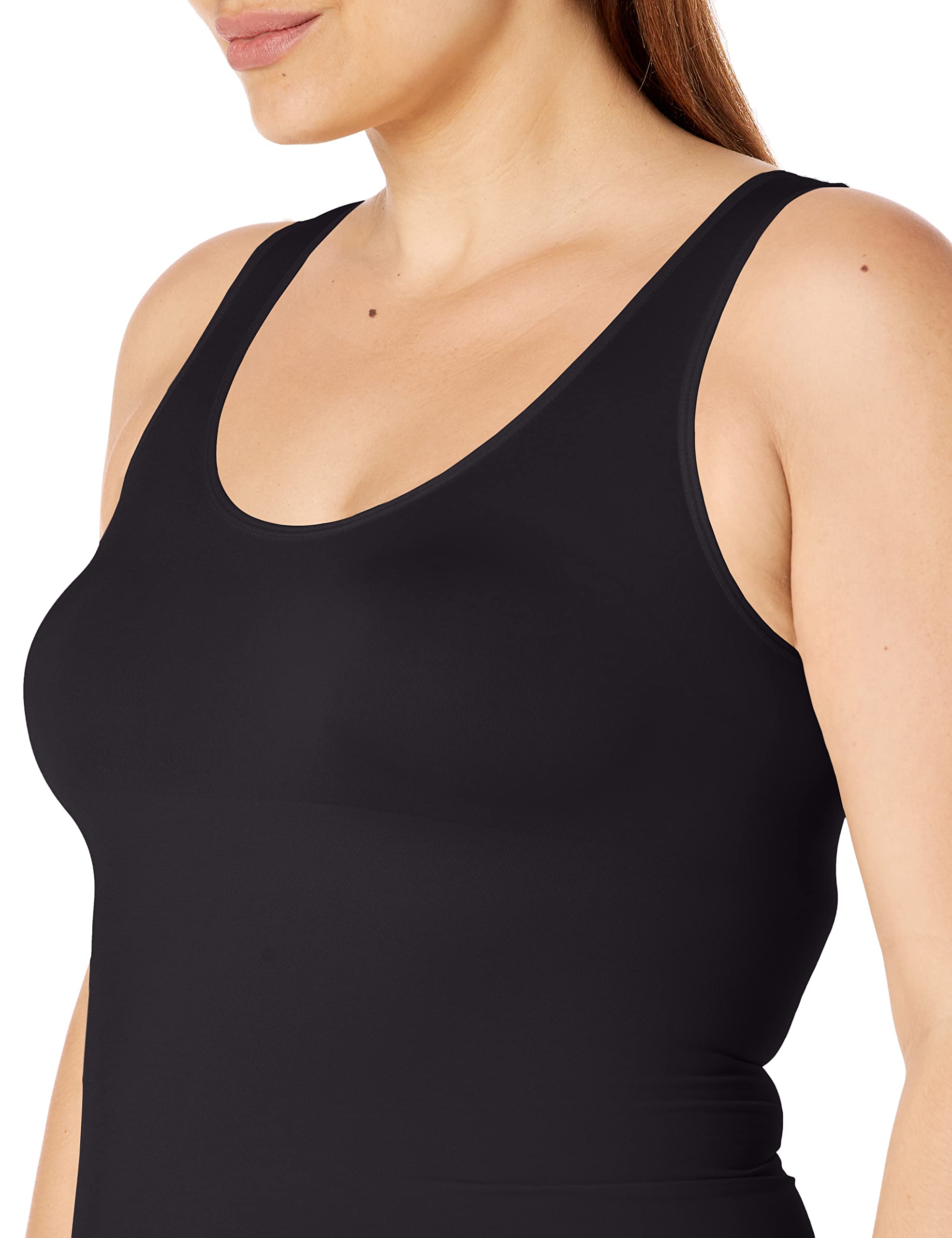 ESSENTIALS BY TUMMY TANK Women's Seamless Shaping Tank Top - Slimming Bodysuit for Workout & Layering | Perfect for Yoga, Gym & Everyday Wear