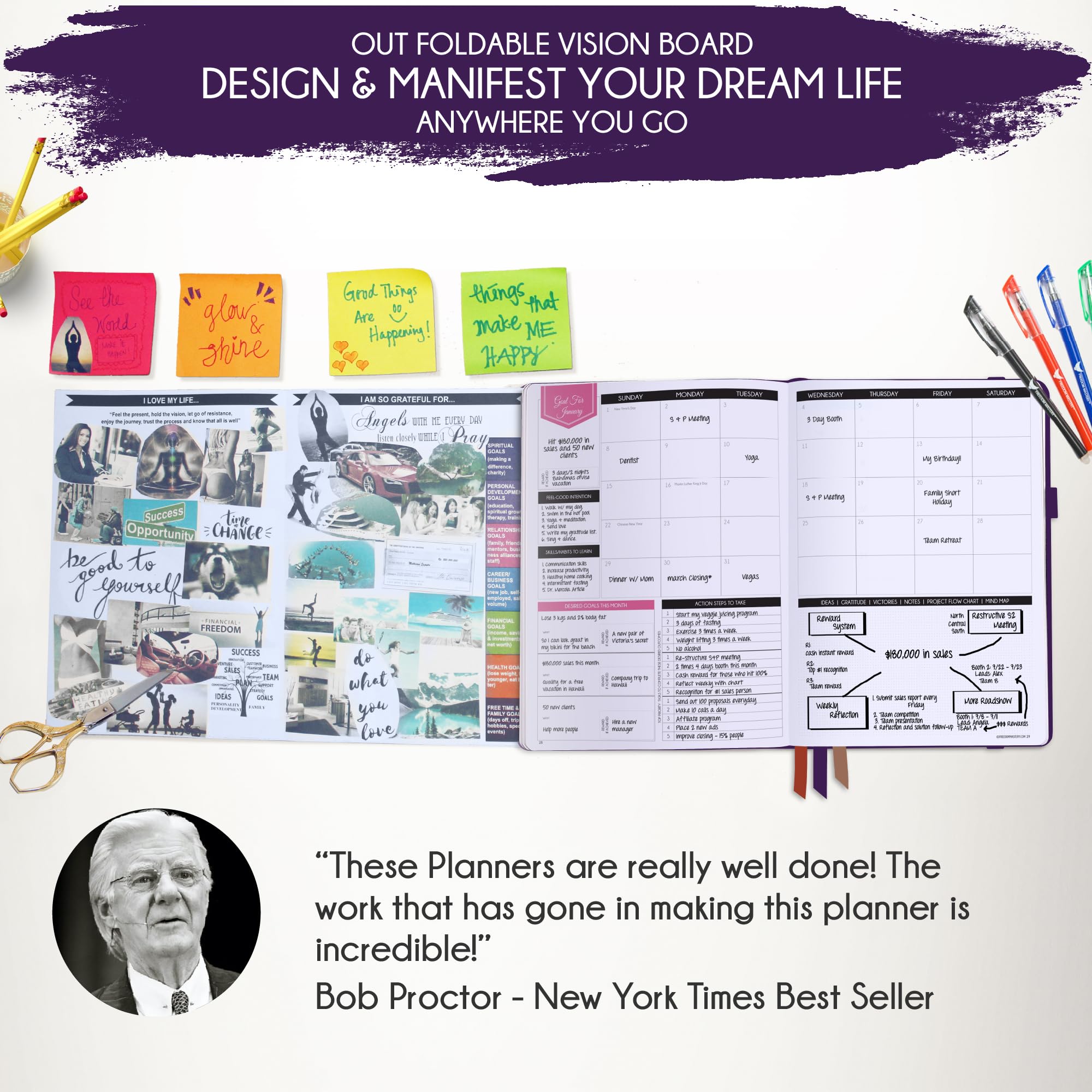 2024-2025 Academic Planner - Weekly & Monthly Productivity Planner with Daily Manifestation Journal, Goal Tracker & Gratitude Pages | Includes Stickers | Dated July 2024-July 2025 | Perfect for Students, Professionals & Goal Achievers