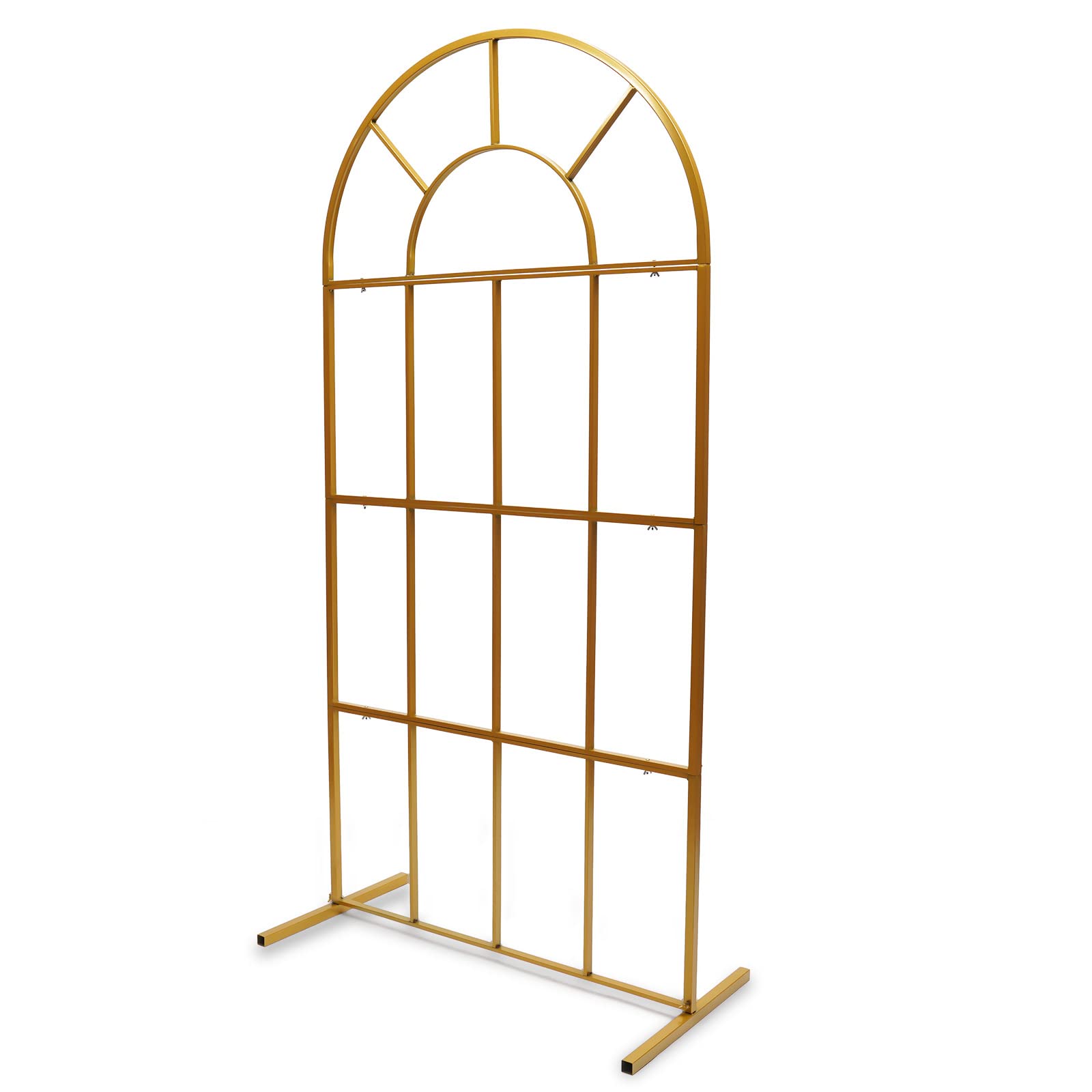 Gold Wedding Arch Stand - Elegant Iron Backdrop for Wedding, Party & Event Decorations - Perfect for DIY Wedding, Anniversary, and Outdoor Ceremony Decor