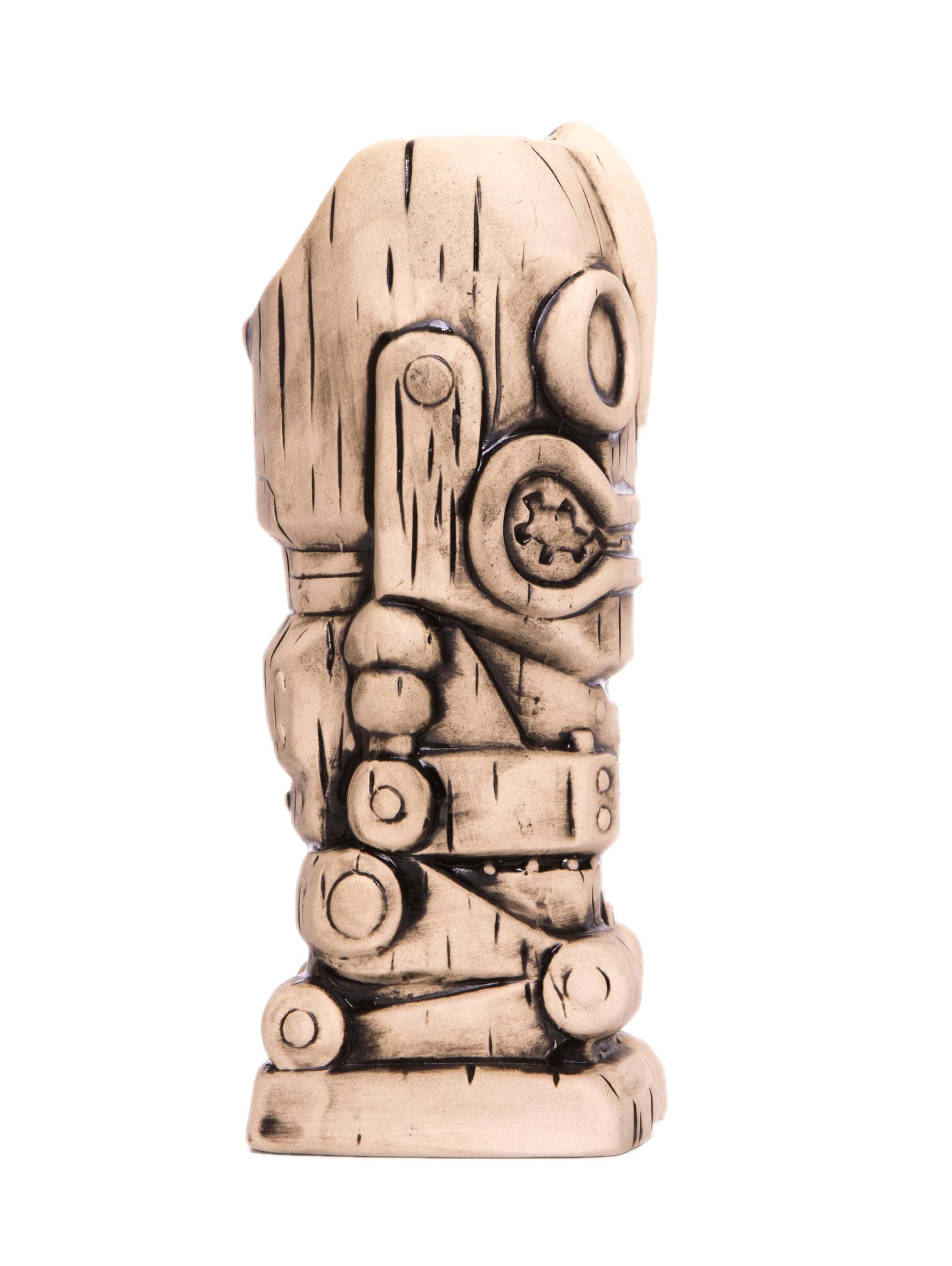 Iron Giant Ceramic Tiki Mug - Handcrafted Bone Design for Tropical Cocktails & Home Bar Decor - Perfect for Luau Parties, Tiki Bars & Gift Giving